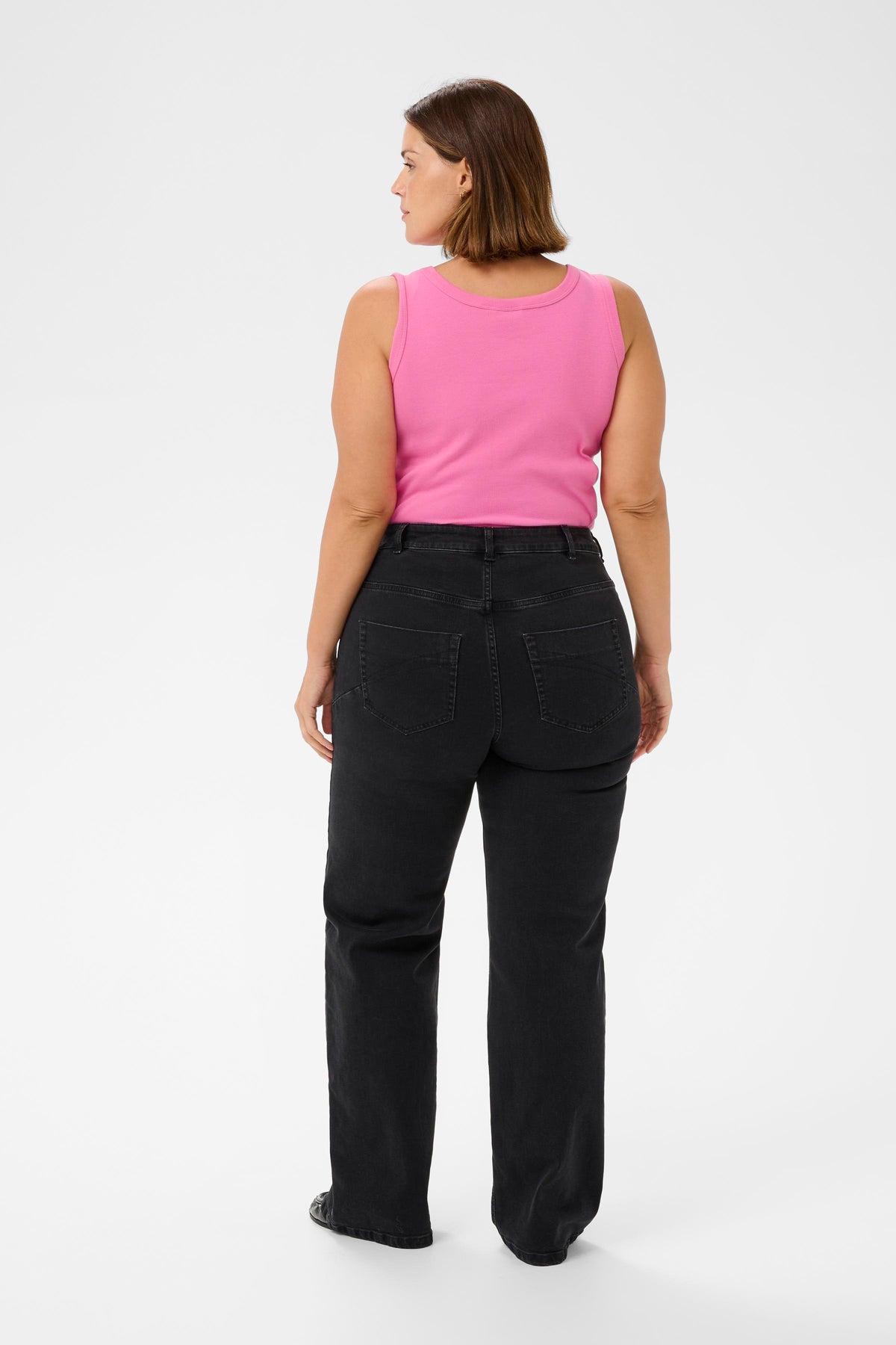 Kaffe Curve Carina Vest Top in Pink Power