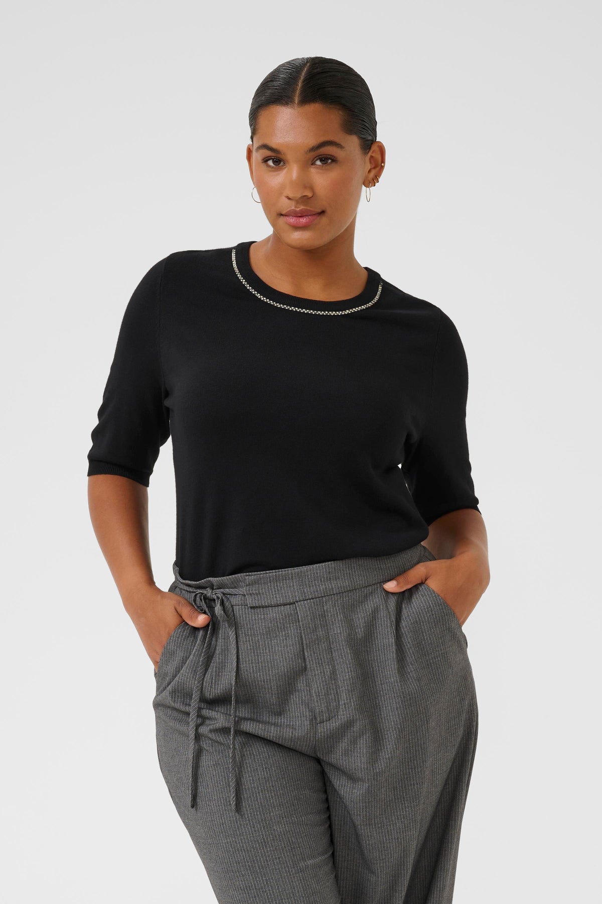 Kaffe Curve Carla Knit in Black