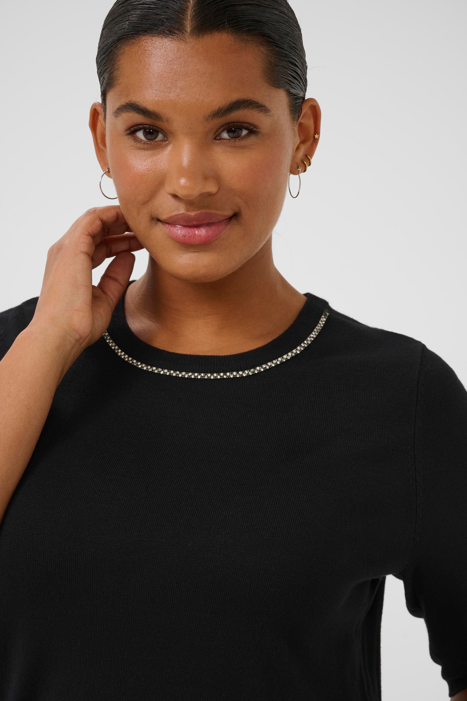 Kaffe Curve Carla Knit in Black