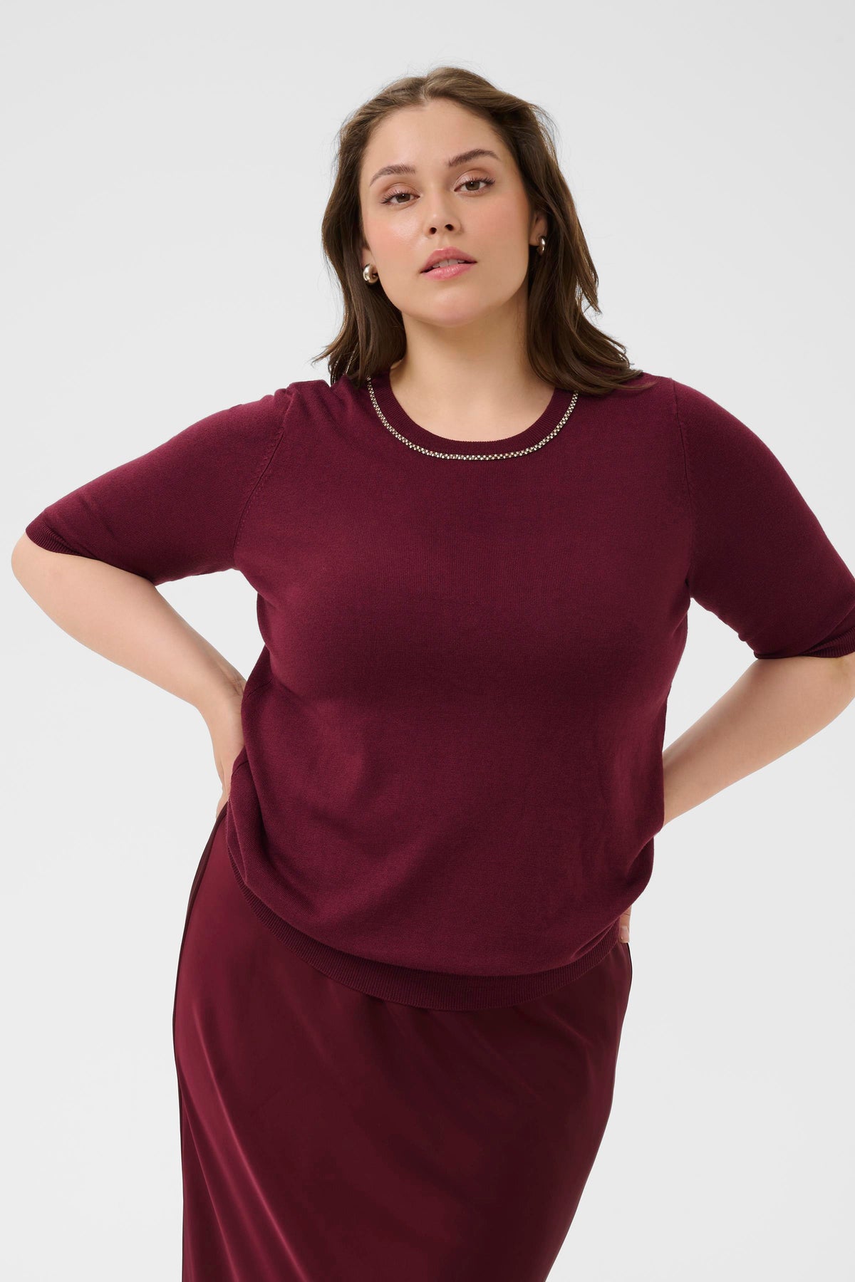Kaffe Curve Carla Knit in Wine