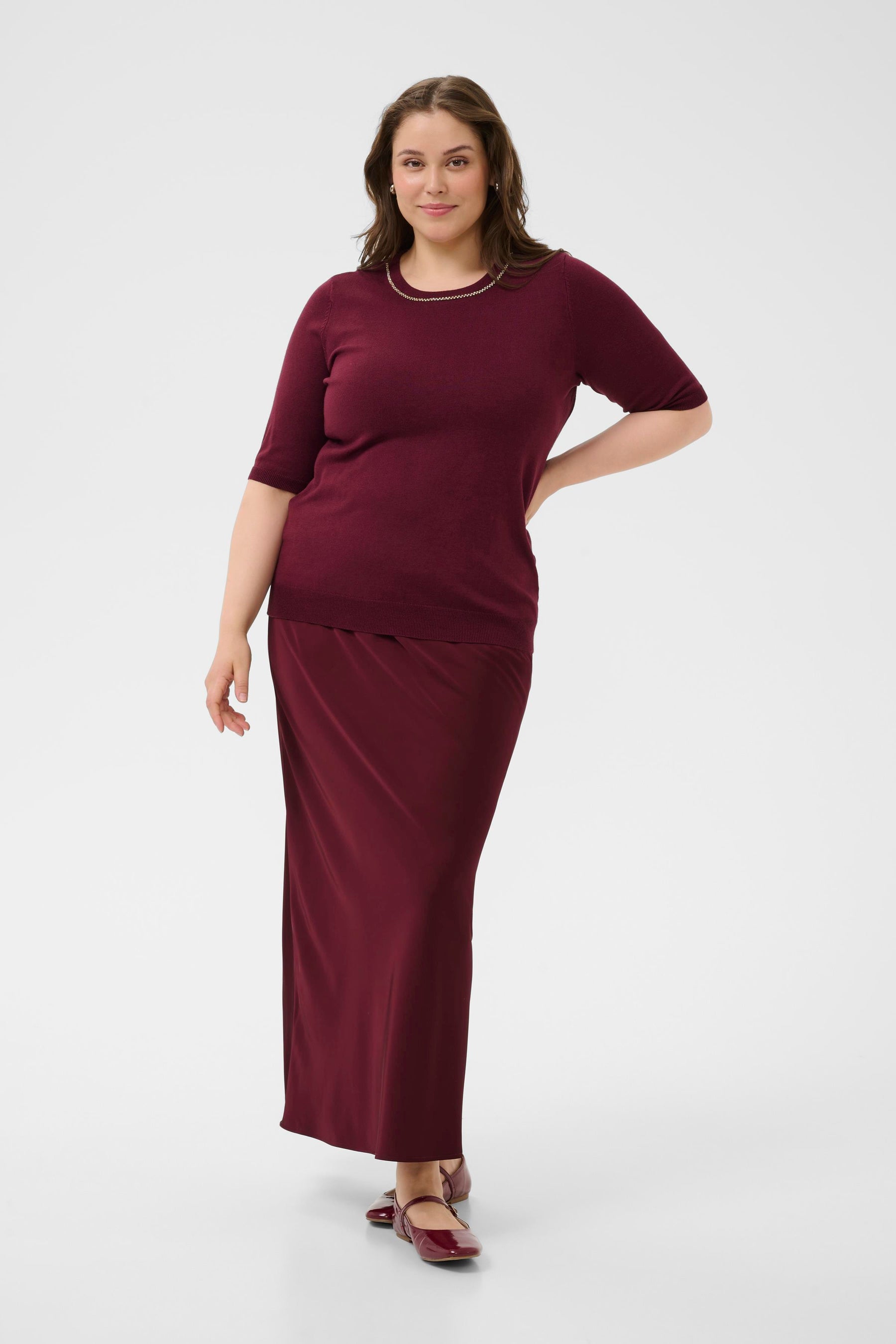 Kaffe Curve Carla Knit in Wine