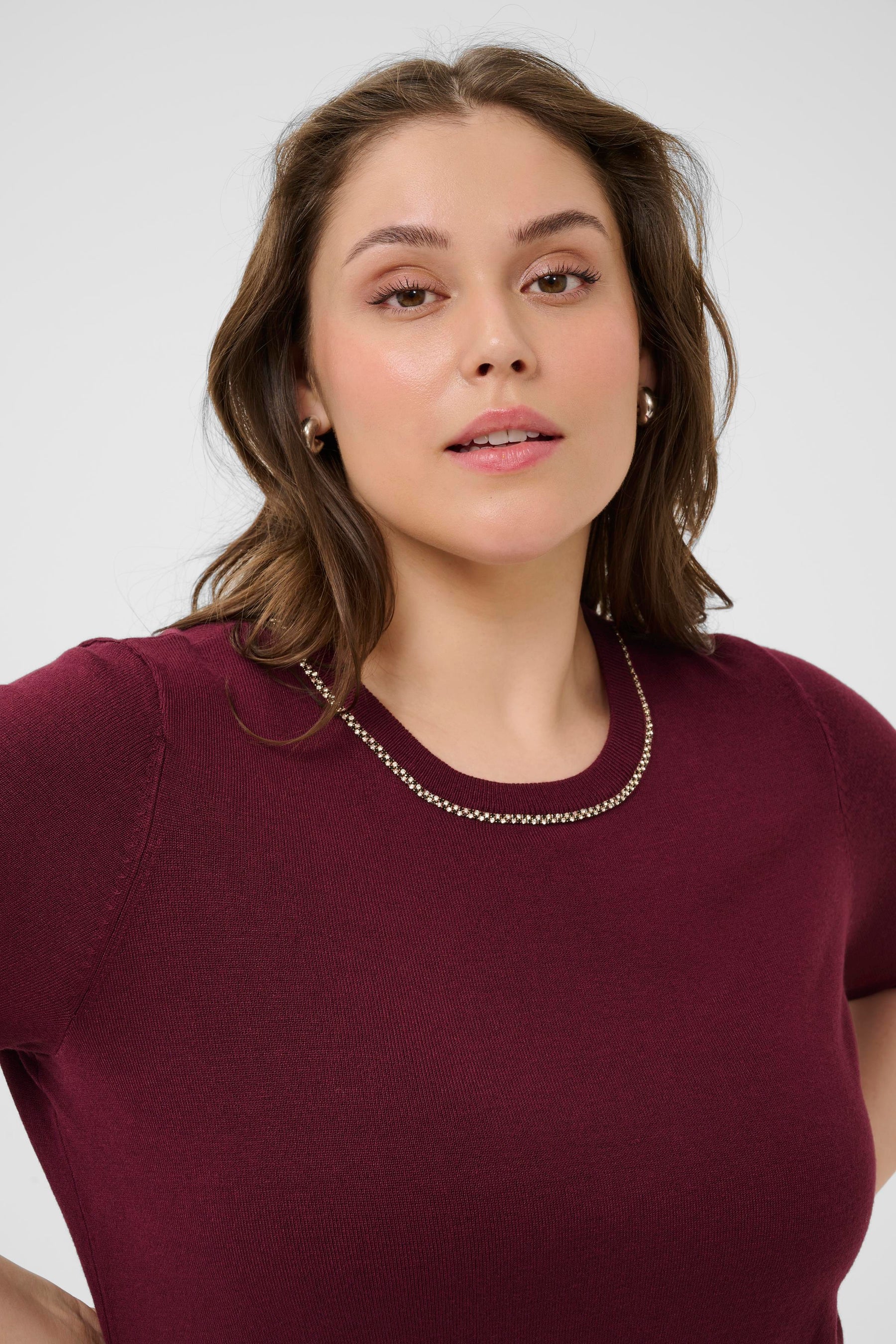 Kaffe Curve Carla Knit in Wine