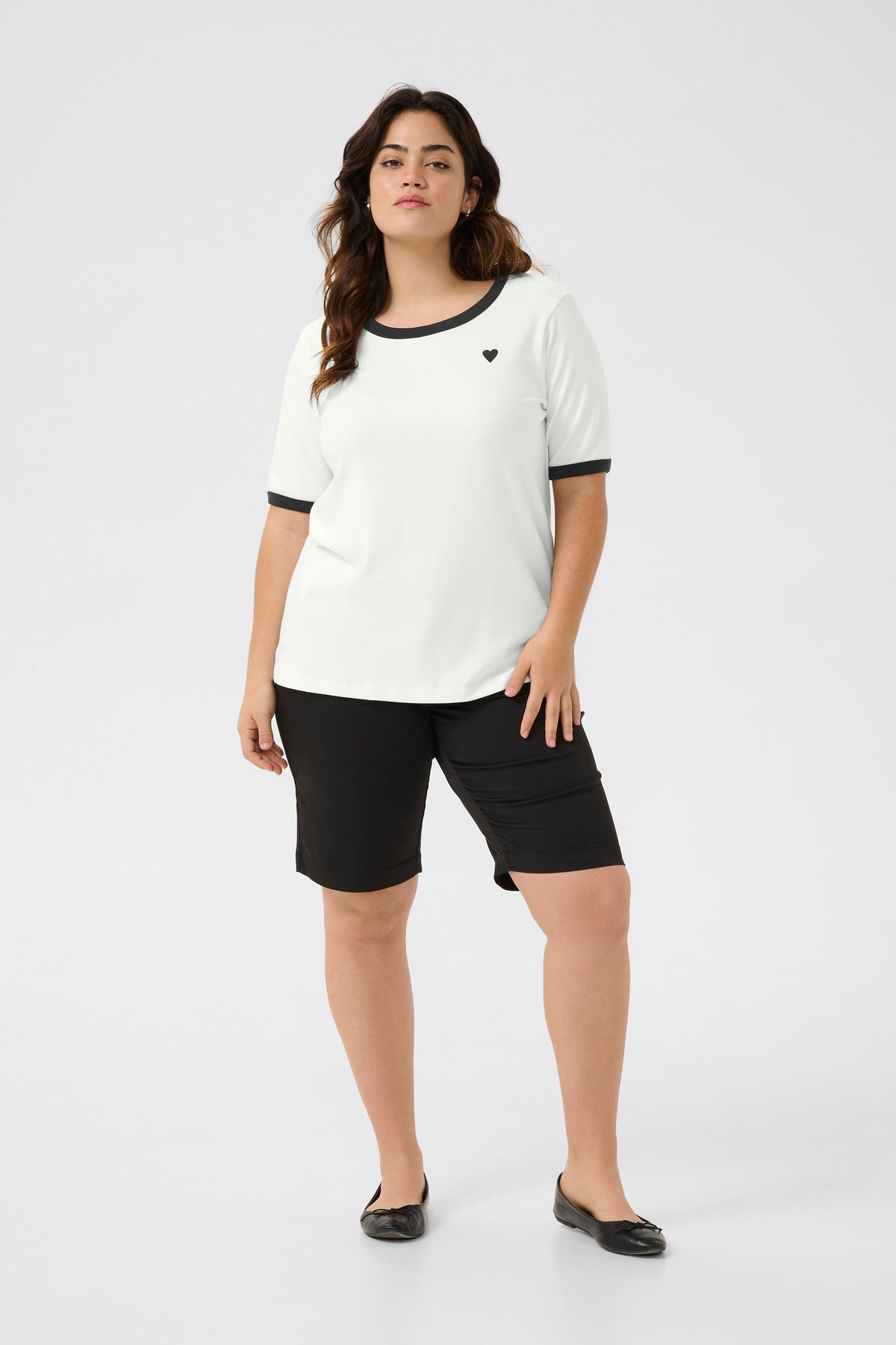 Kaffe Curve Cliana T-Shirt in Black