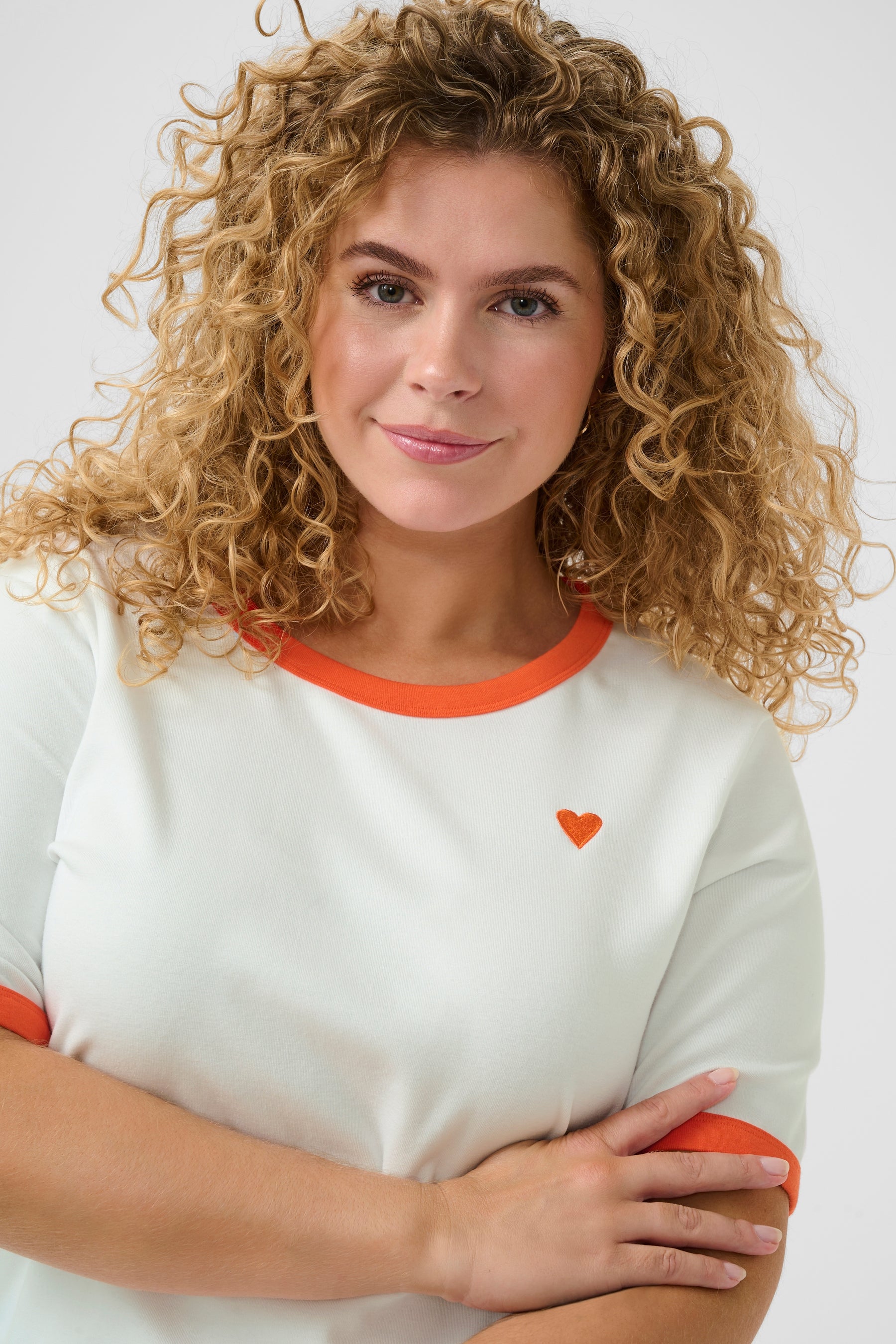 Kaffe Curve Cliana T-Shirt in Orange