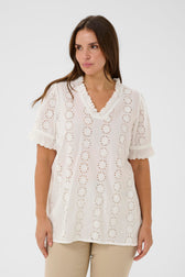 Kaffe Curve Dina Blouse in White