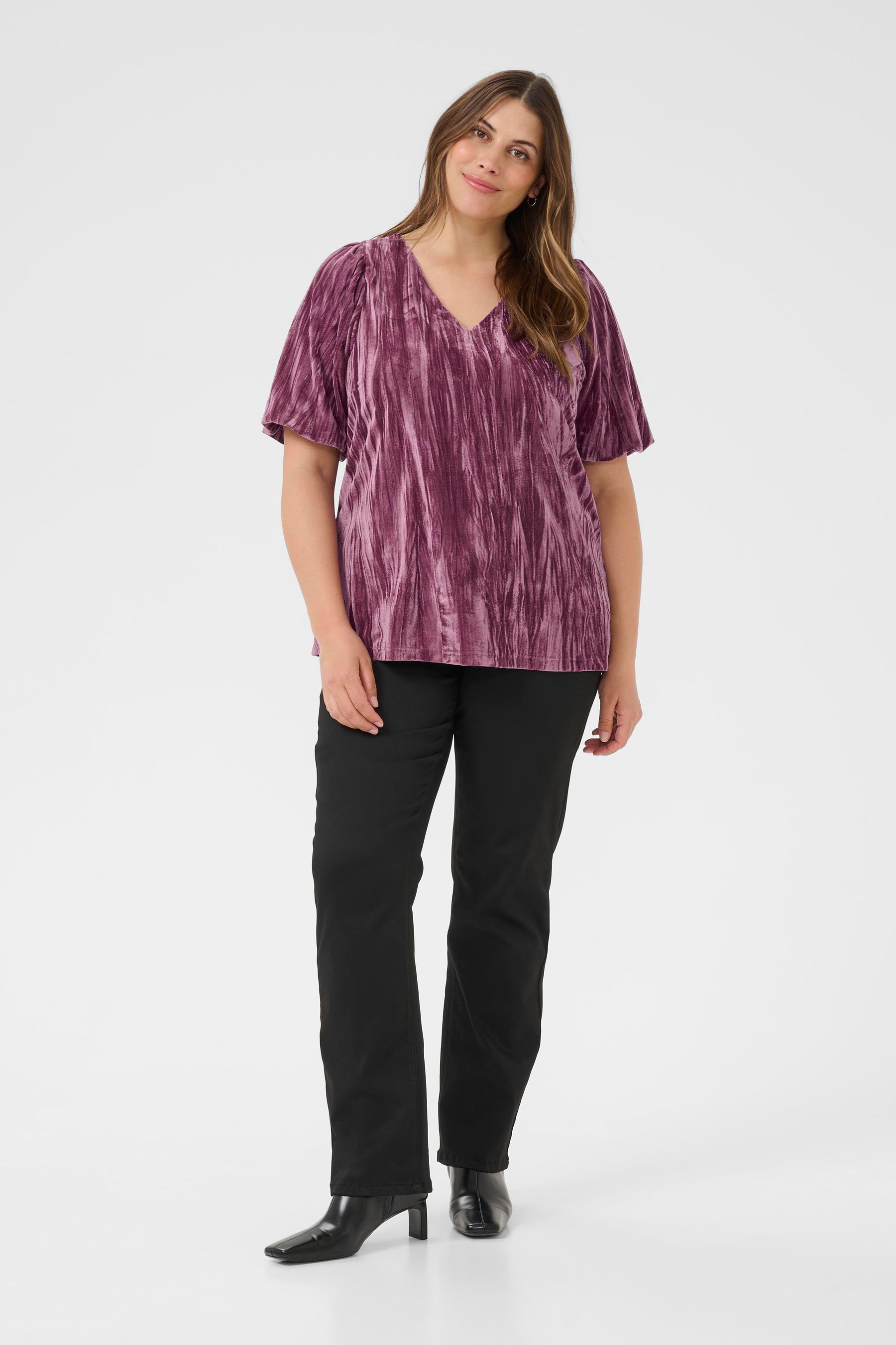 Kaffe Curve Eliva Blouse in Pink