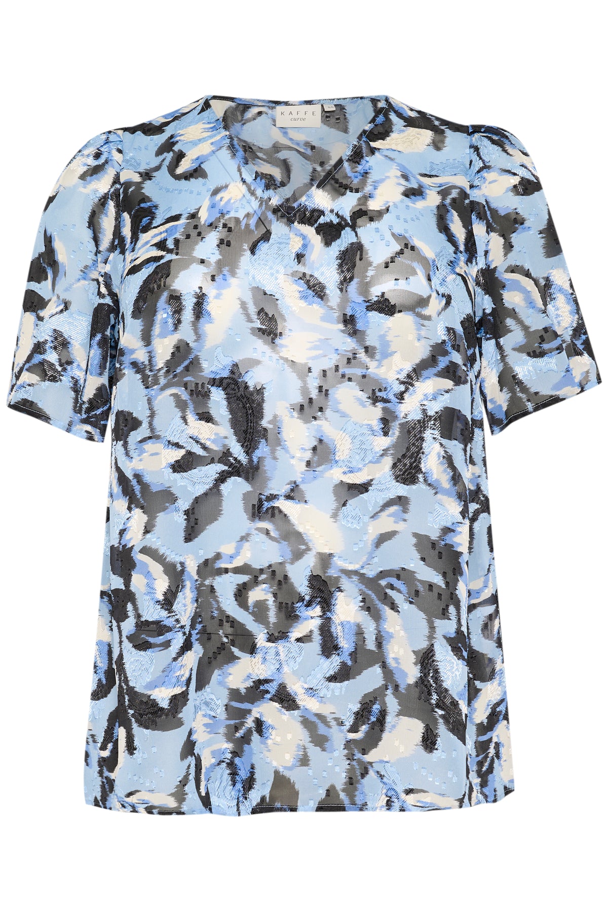 Kaffe Curve Elona Blouse in Blue