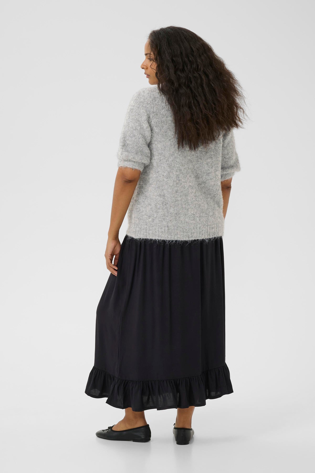 Kaffe Curve Emilia Cardigan in Grey