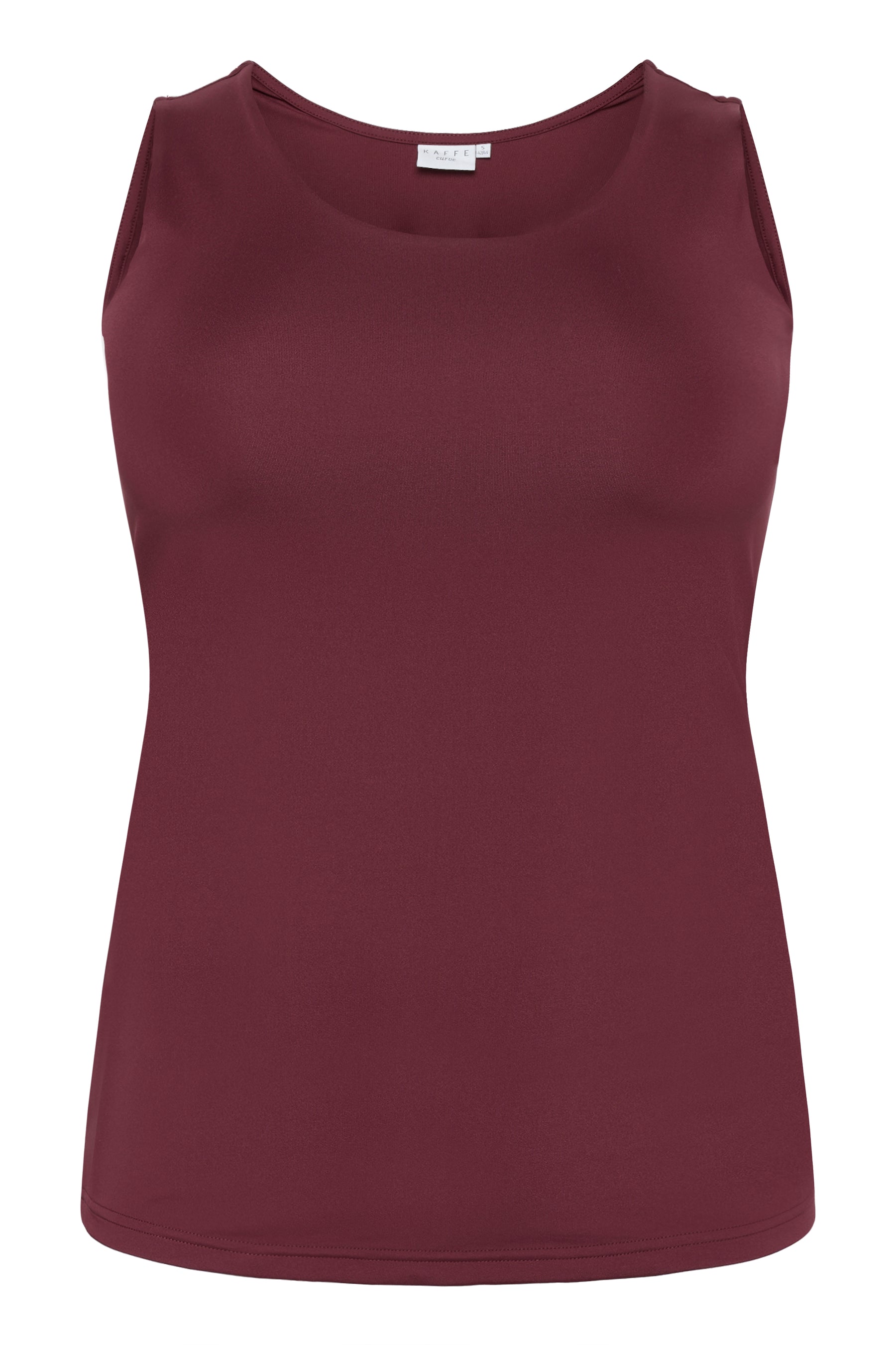 Kaffe Curve Erina Vest Top in Wine