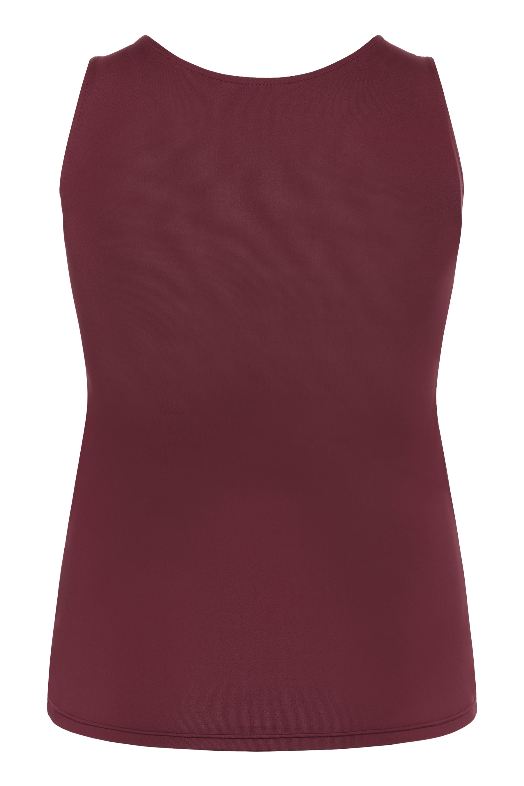 Kaffe Curve Erina Vest Top in Wine