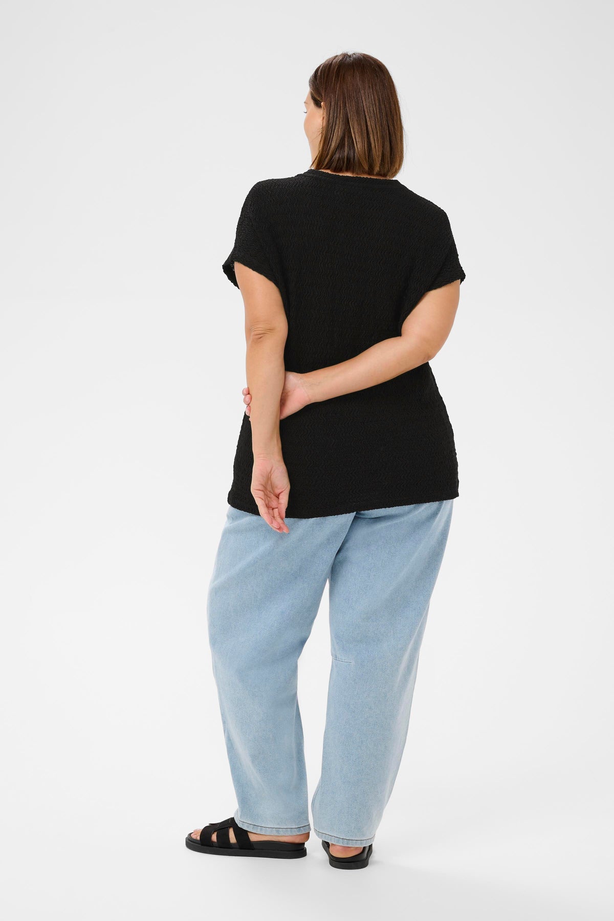 Kaffe Curve Felice Top in Black