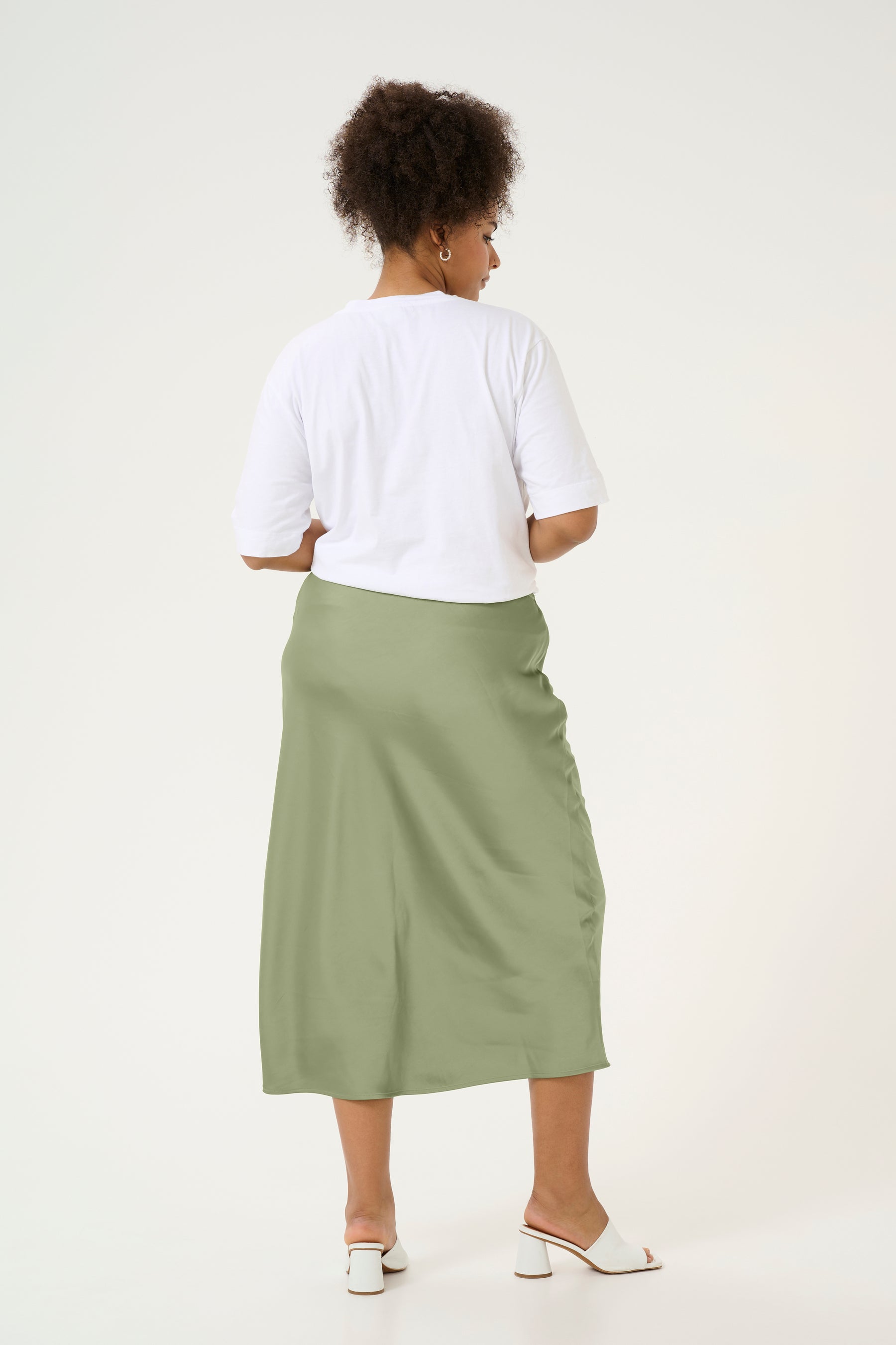 Kaffe Curve Hilla Skirt in Green