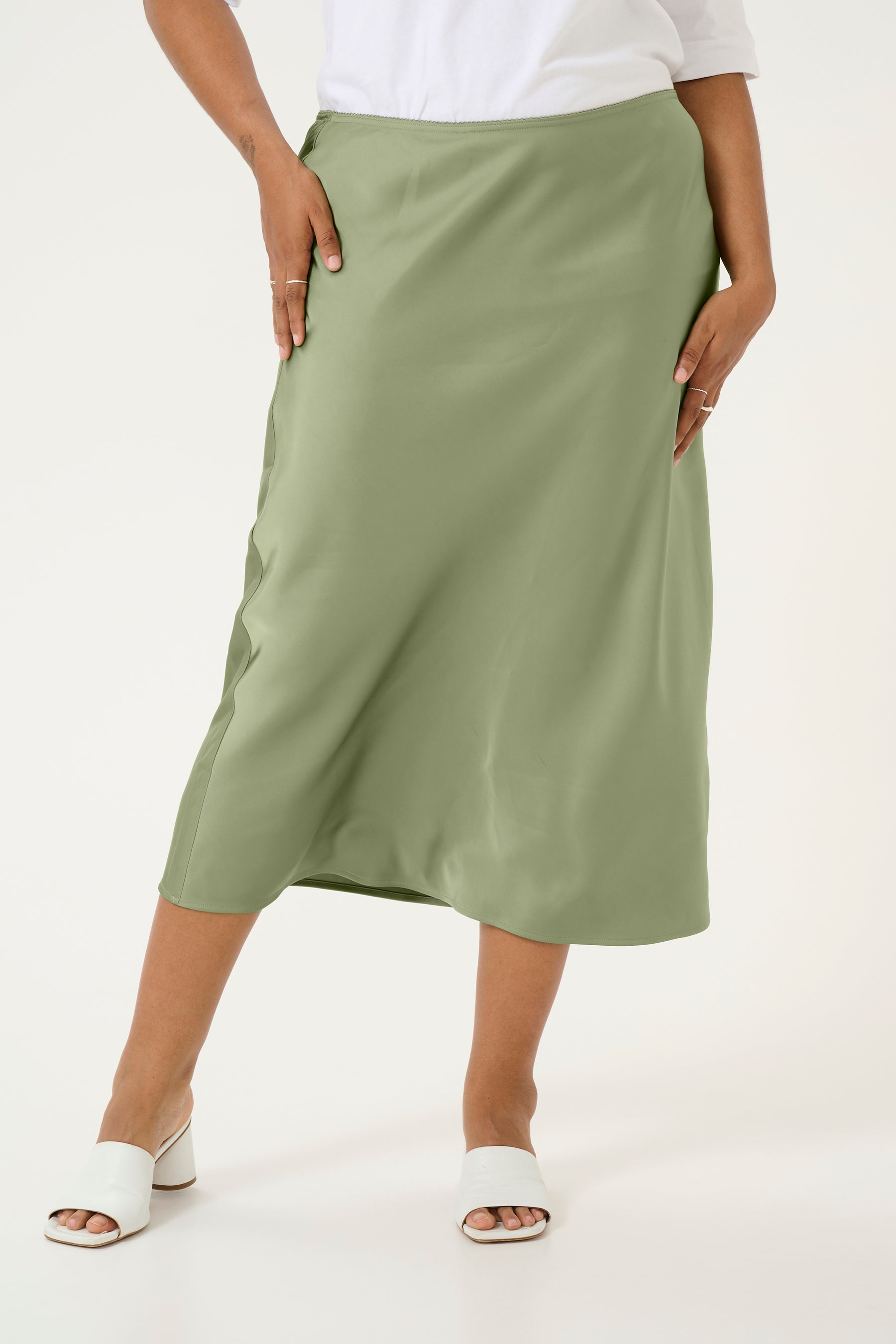 Kaffe Curve Hilla Skirt in Green