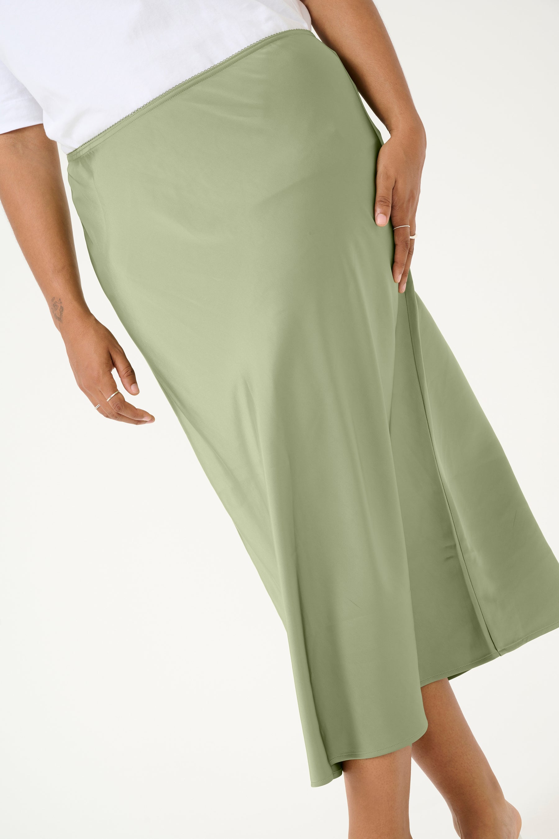 Kaffe Curve Hilla Skirt in Green