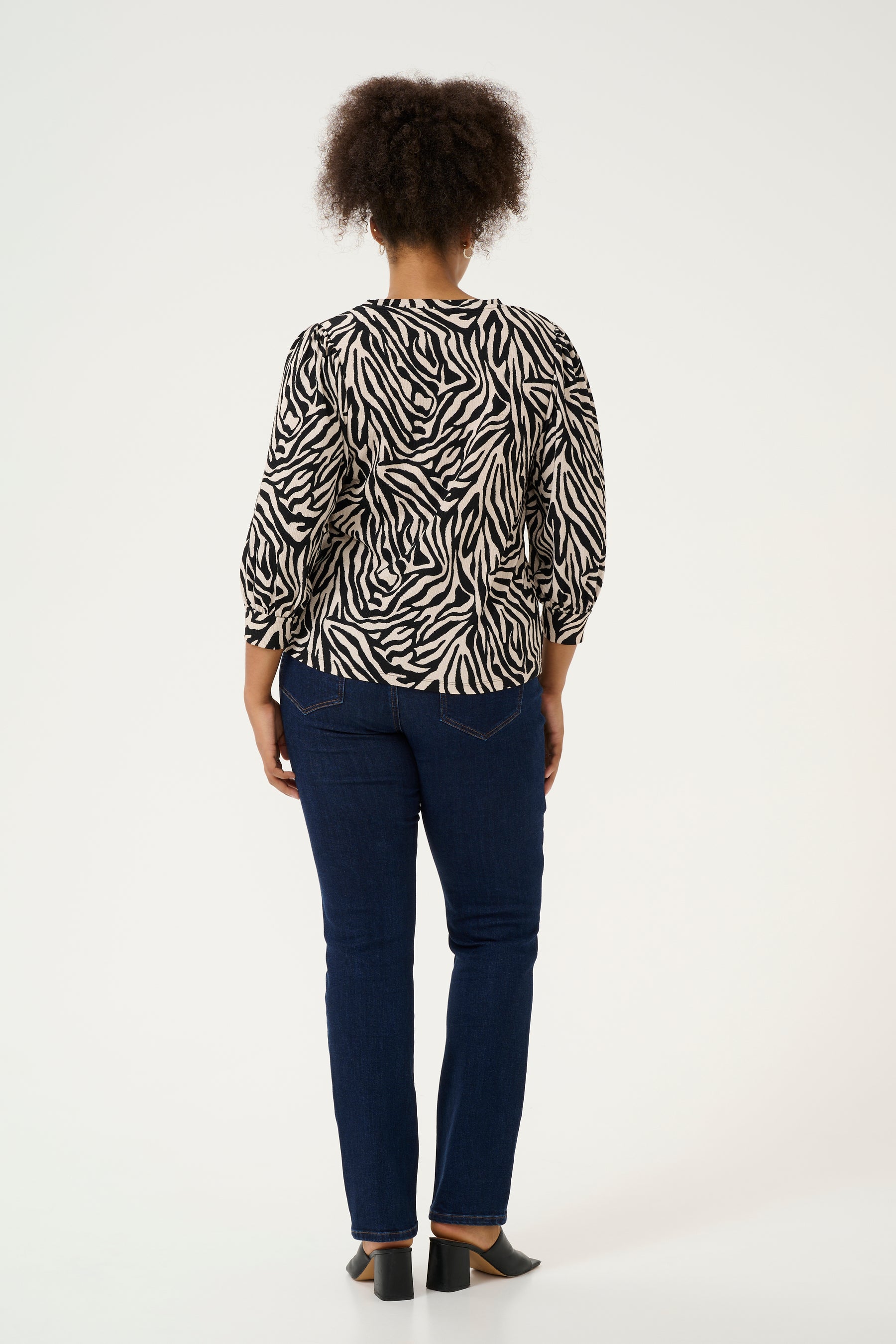 Kaffe Curve Ivena Top in White