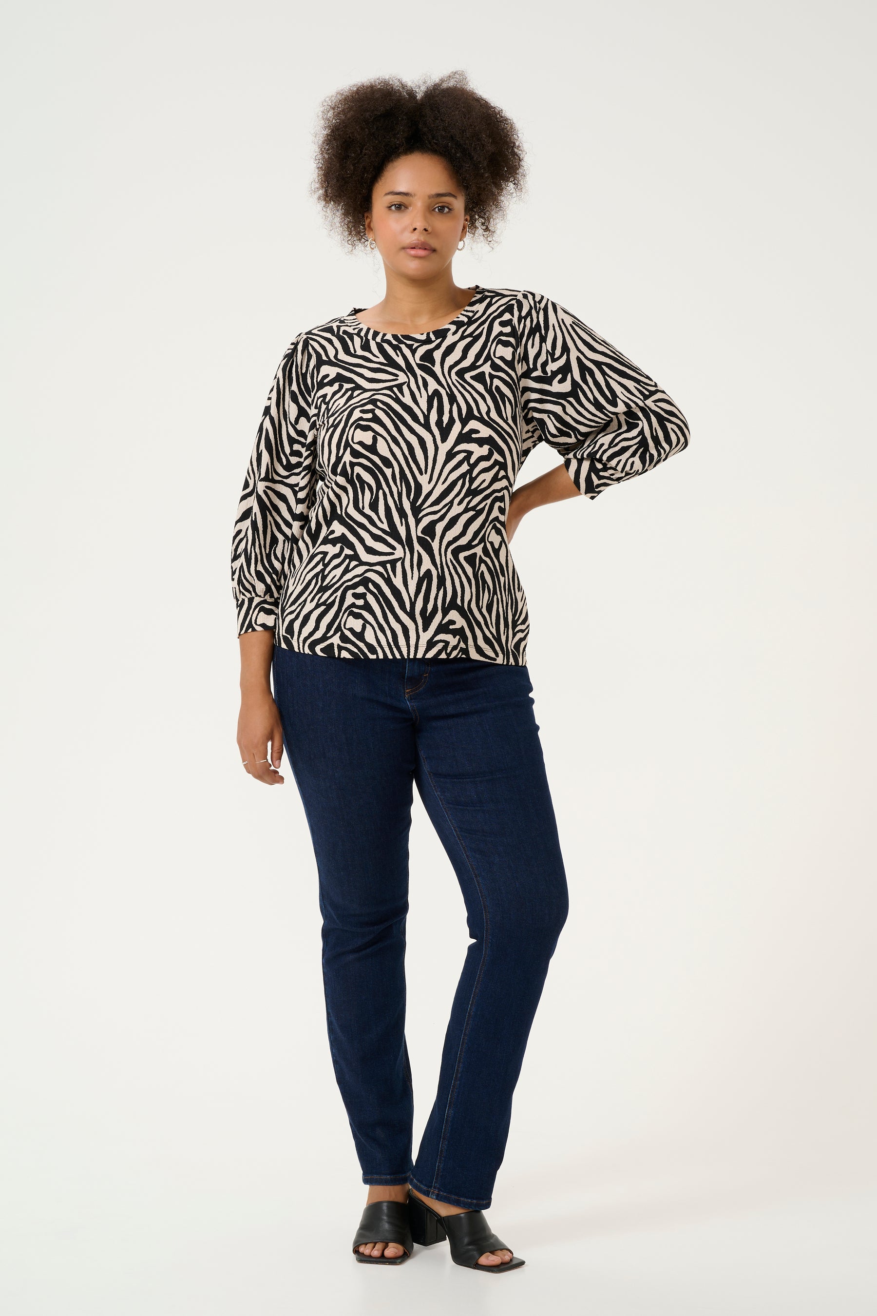 Kaffe Curve Ivena Top in White