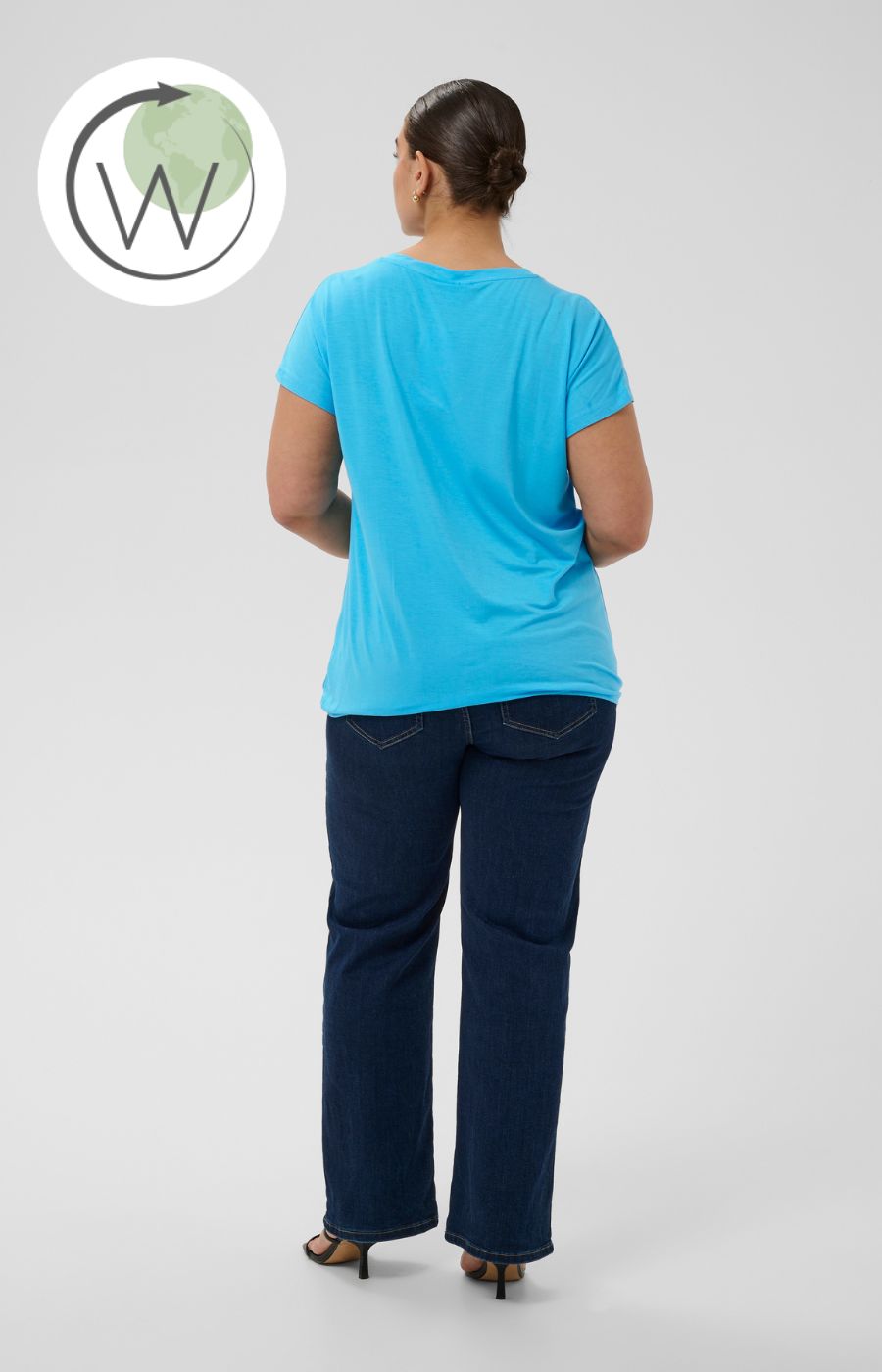 Kaffe Curve Jena T-Shirt in Aquarius