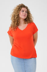 Kaffe Curve Jena T-Shirt in Orange