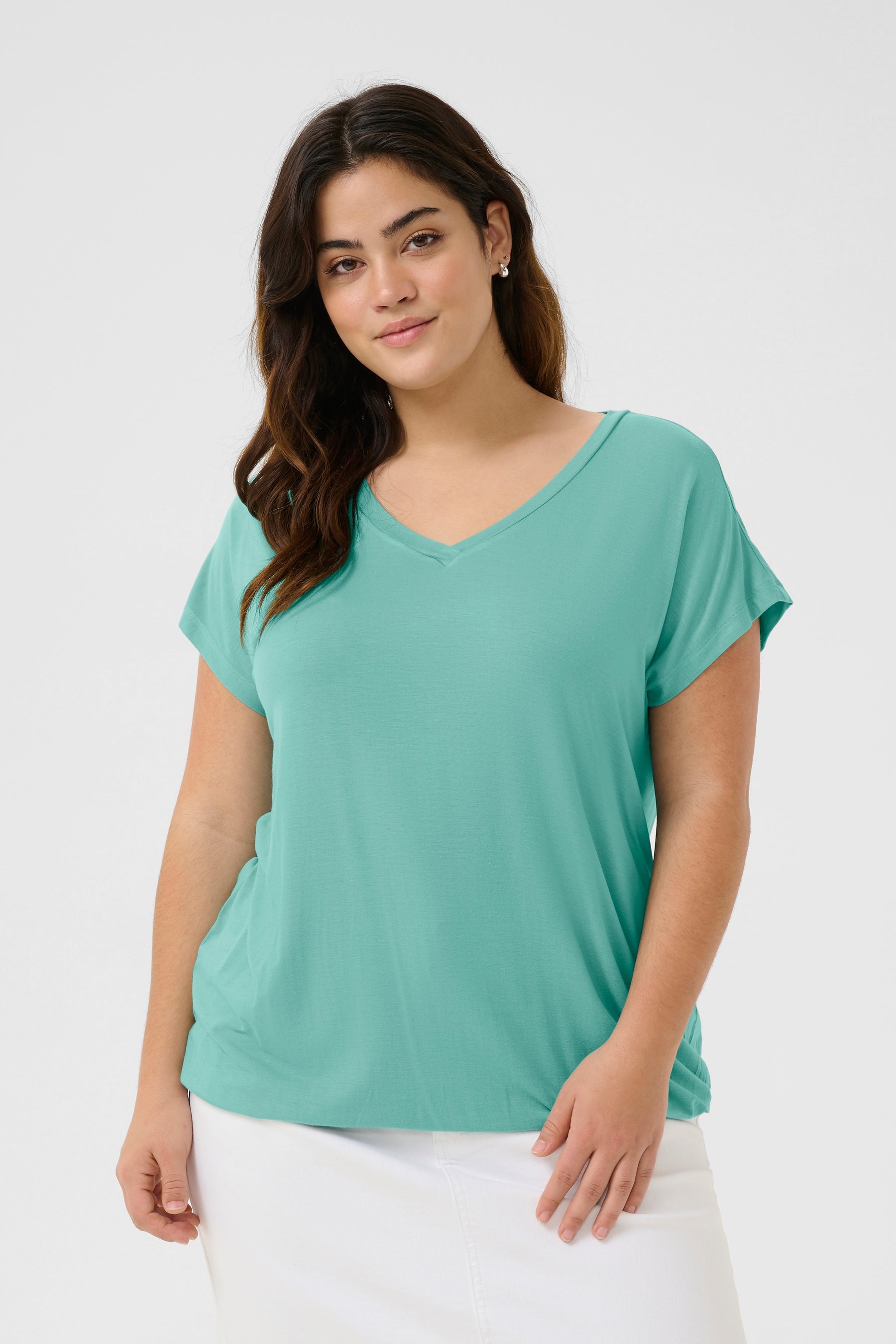 Kaffe Curve Jena T-Shirt in Teal