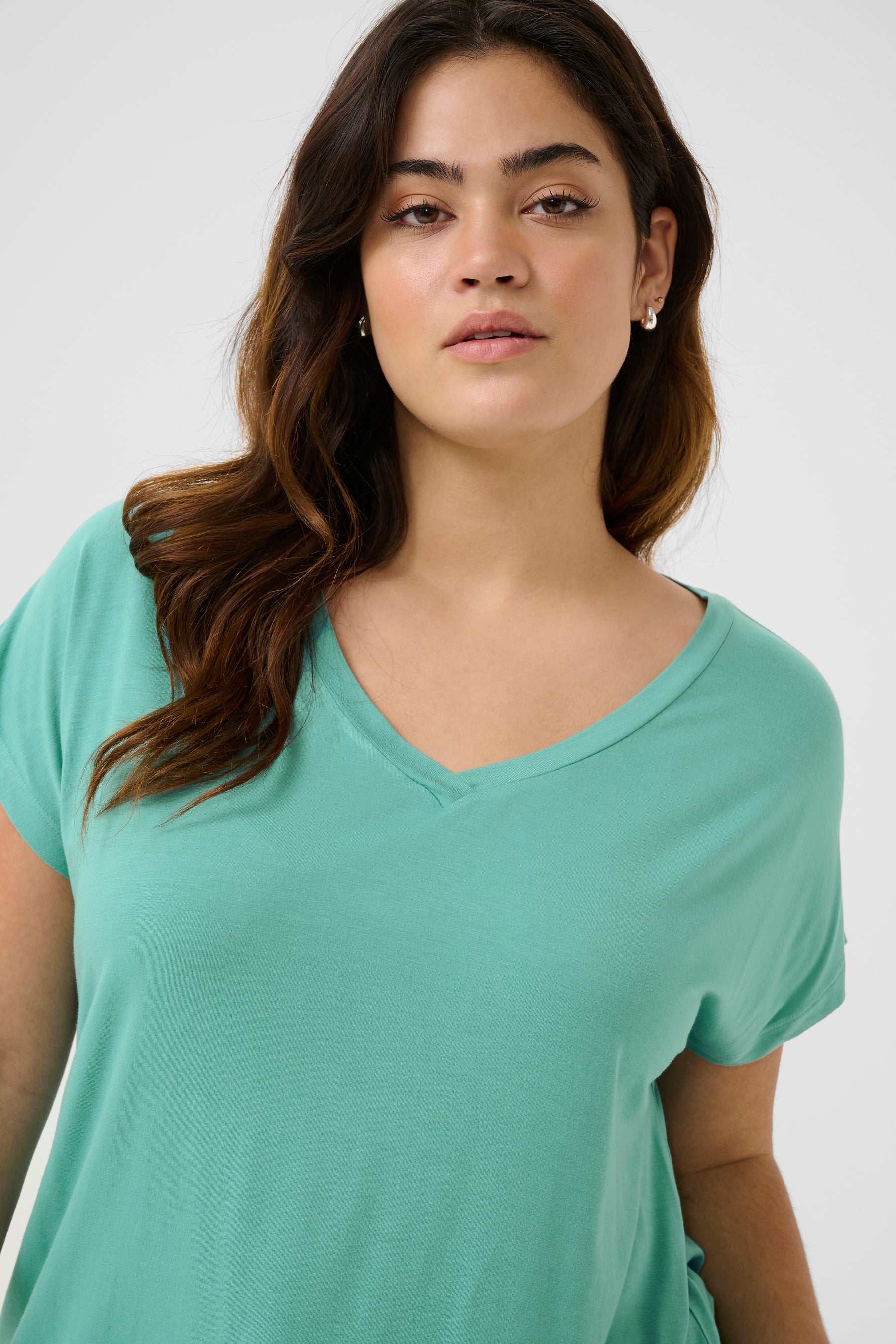 Kaffe Curve Jena T-Shirt in Teal