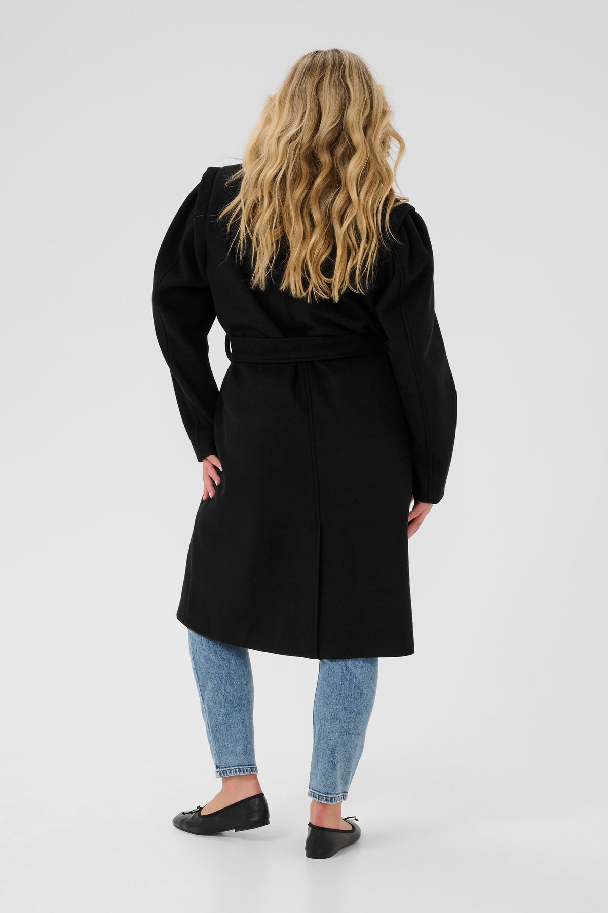 Kaffe Curve Julian Coat in Black