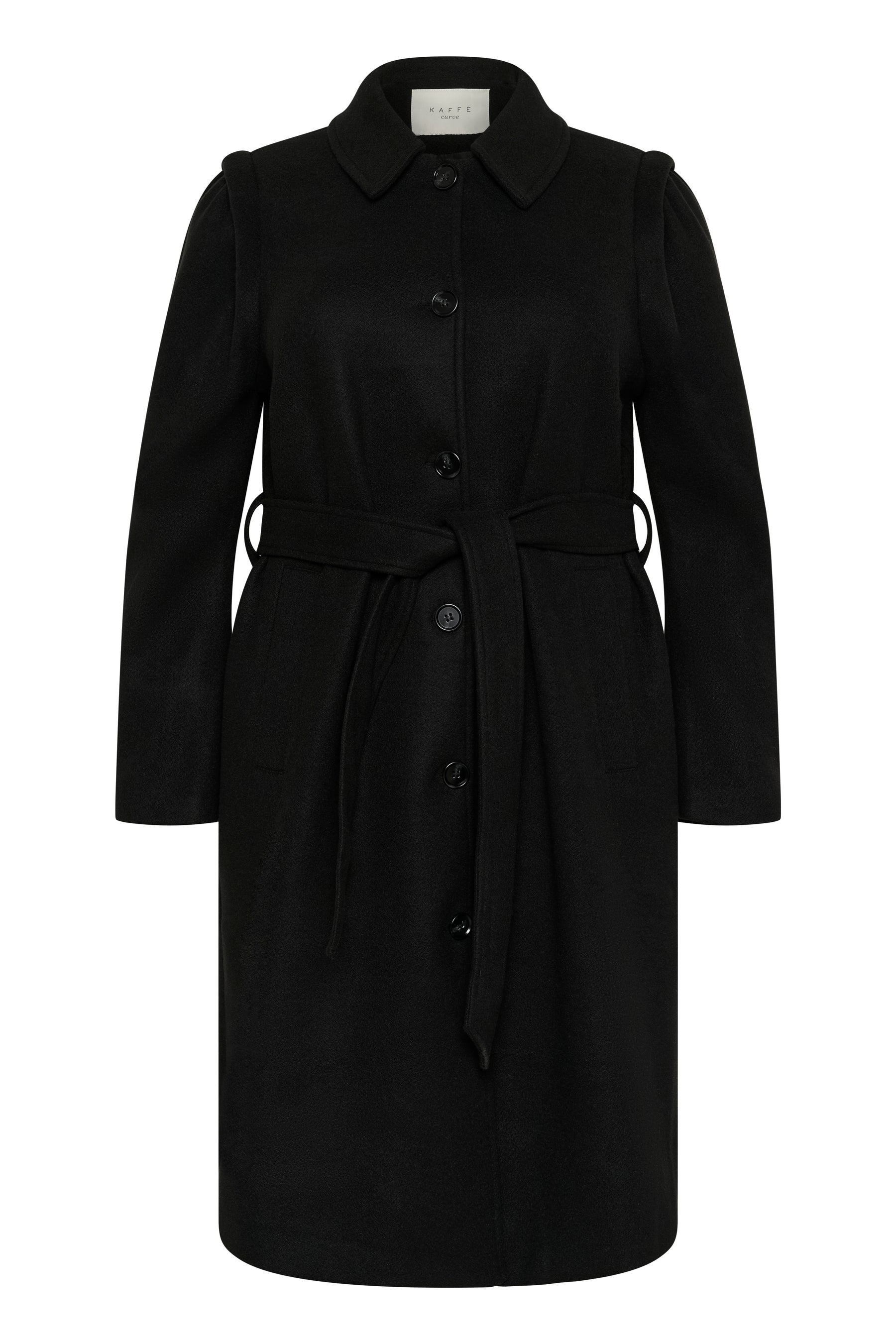 Kaffe Curve Julian Coat in Black