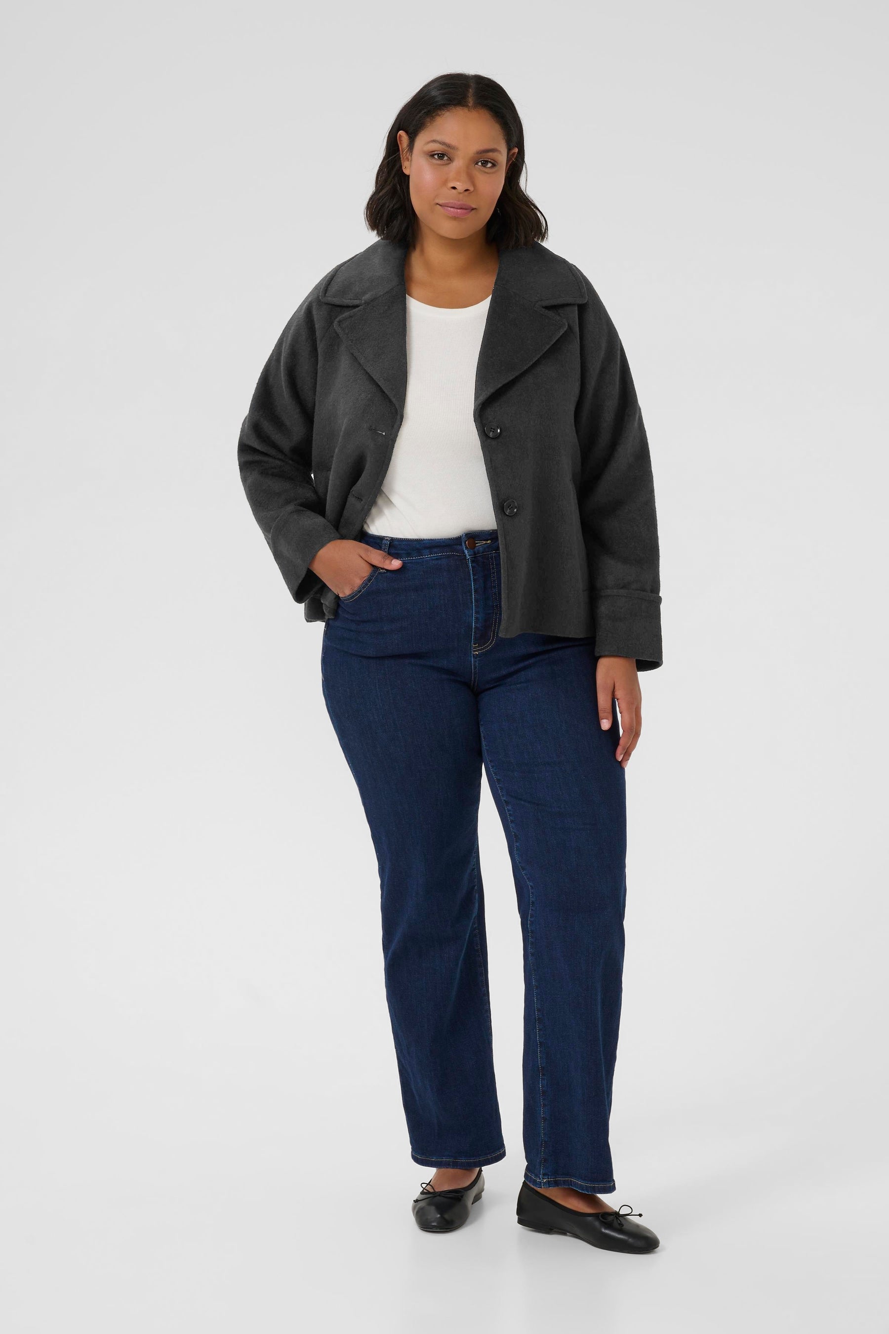 Kaffe Curve Julian Jacket in Black