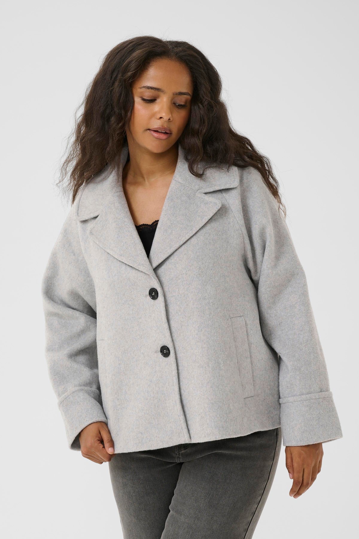 Kaffe Curve Julian Jacket in Grey