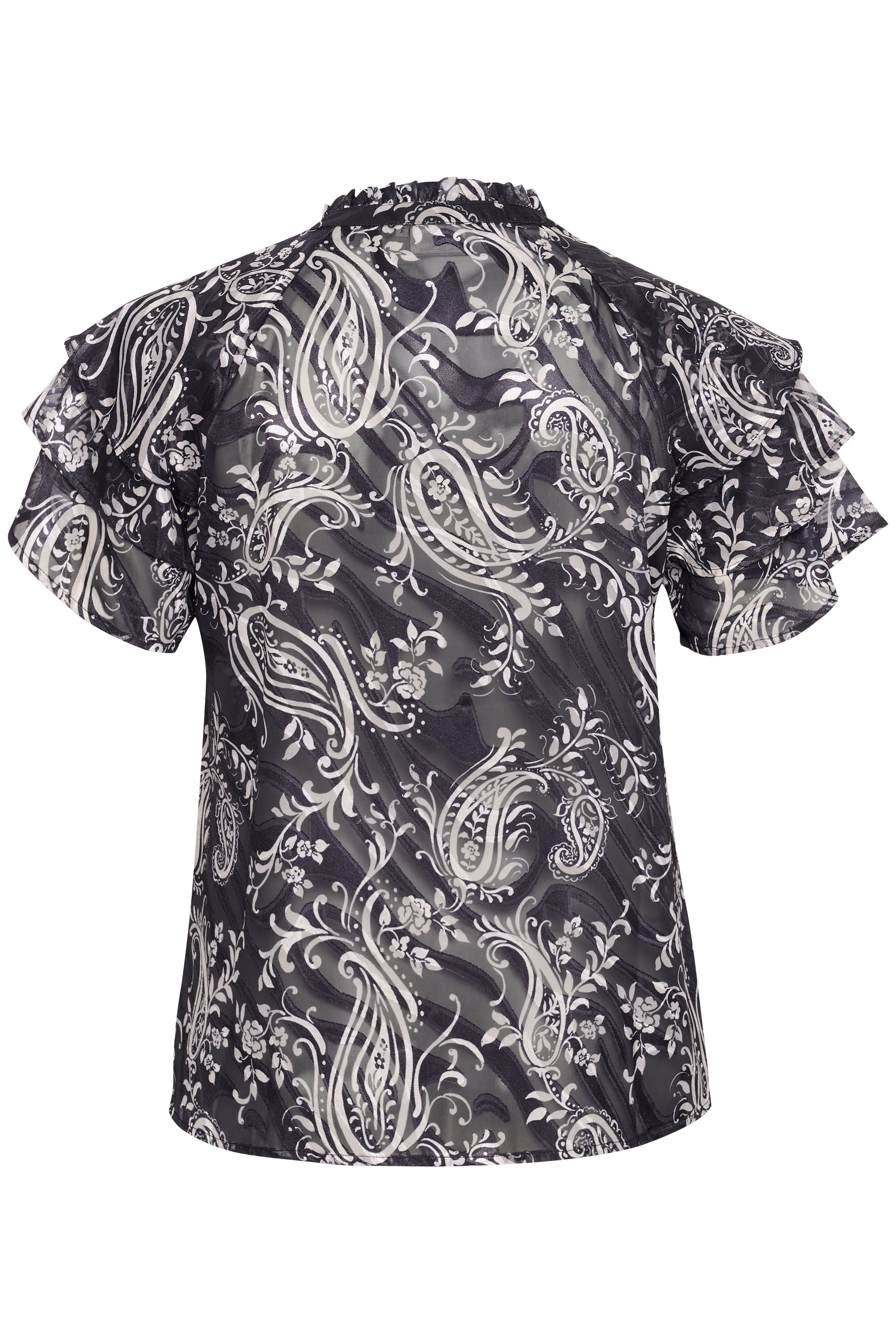 Kaffe Curve Lectra Blouse in Black