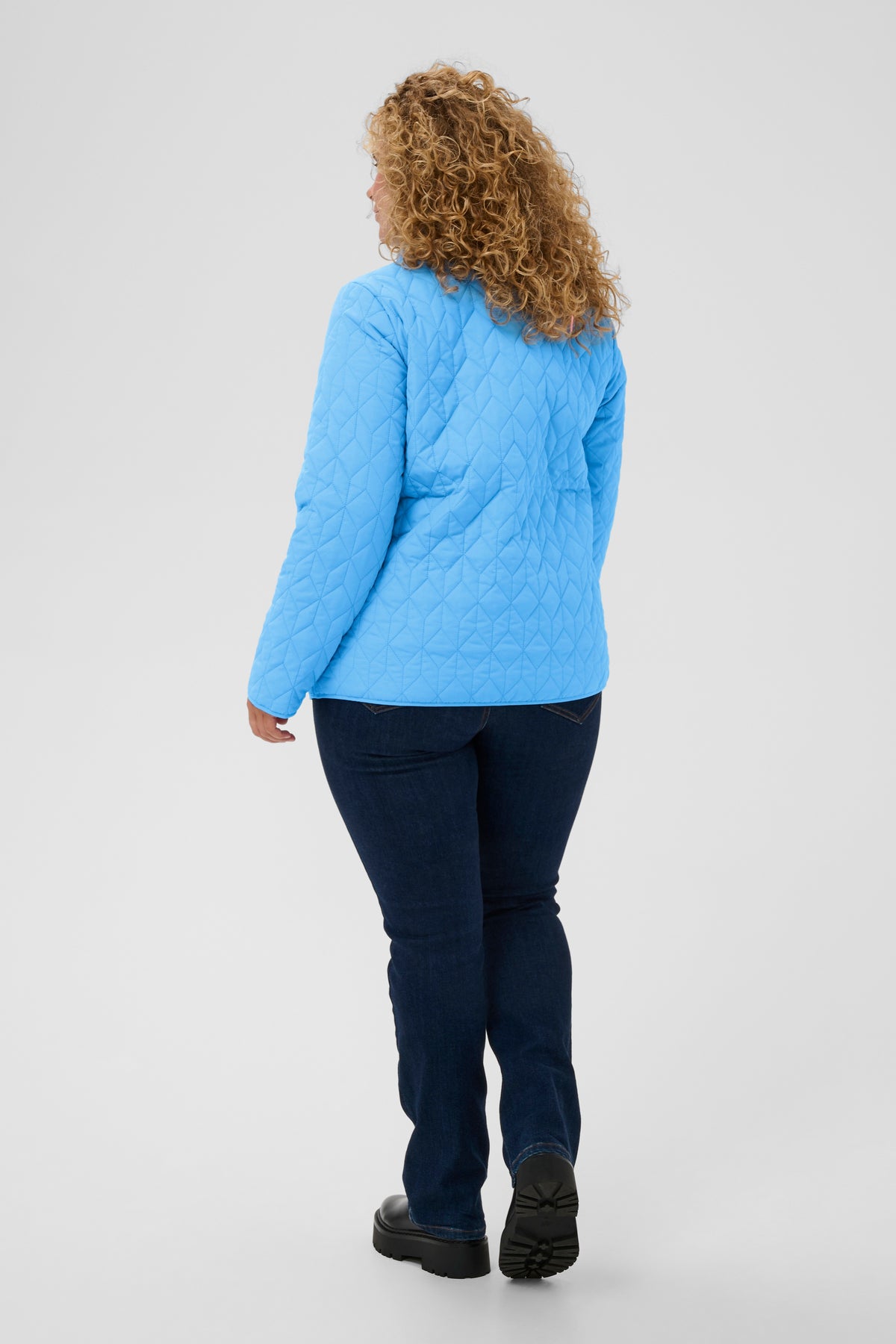 Kaffe Curve Leina Jacket in Blue