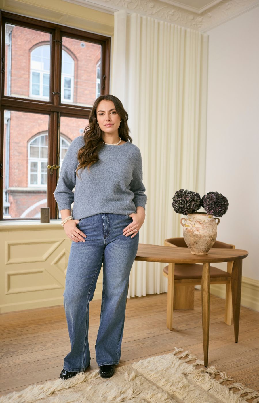 Kaffe Curve Letty Jumper in Blue