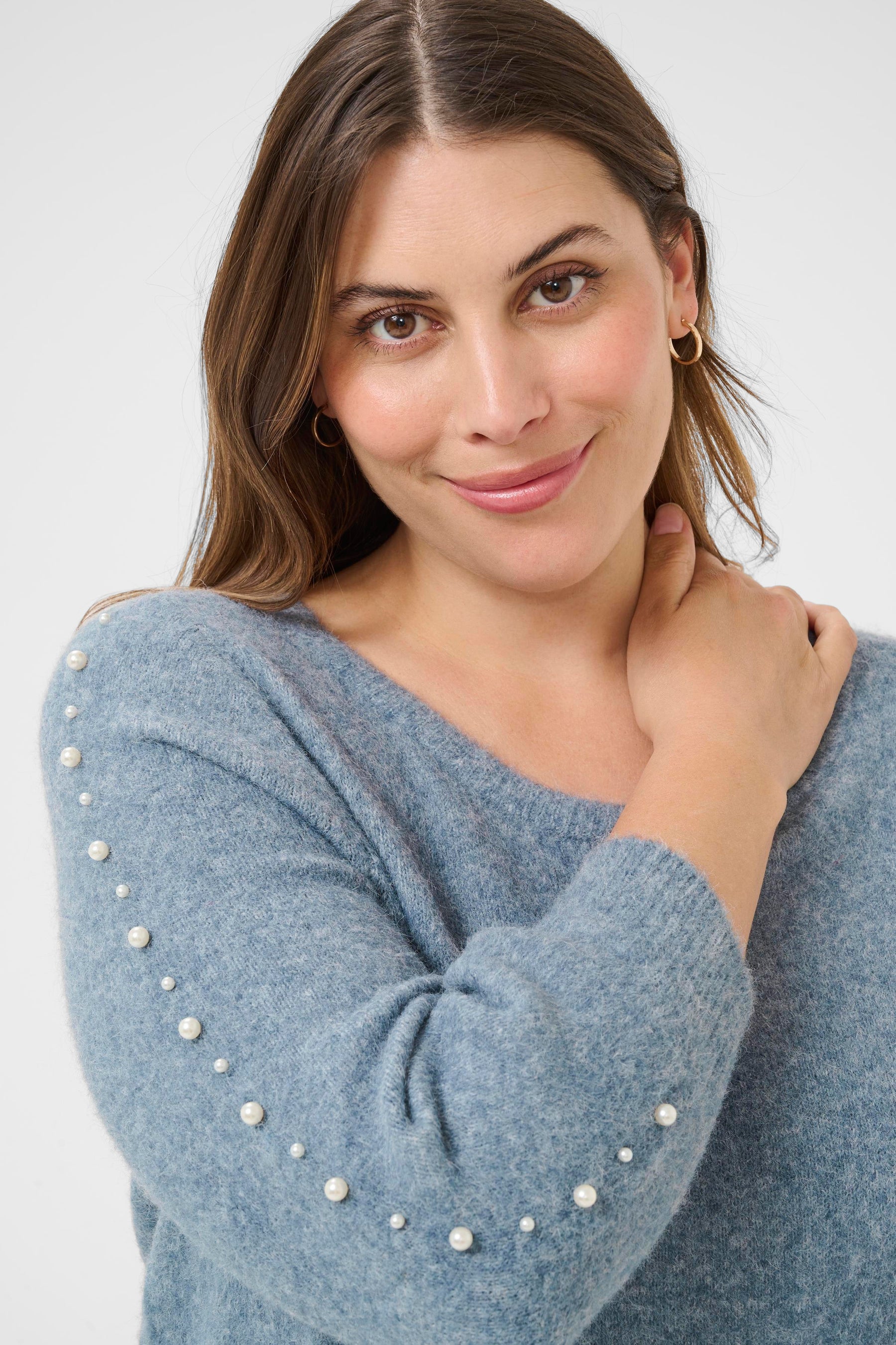 Kaffe Curve Letty Jumper in Blue