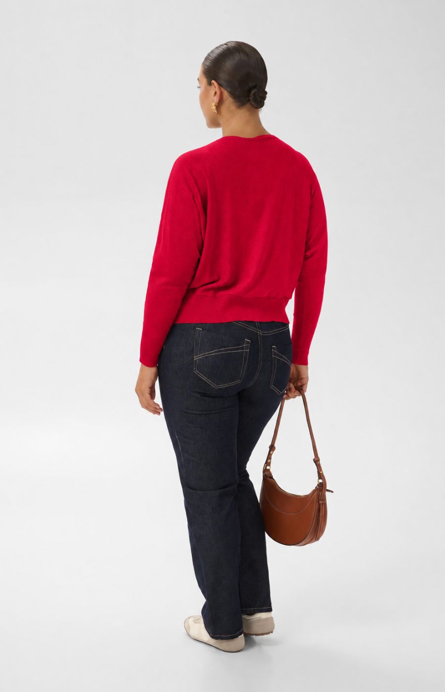 Kaffe Curve Lizzy Batwing Knit in Crimson