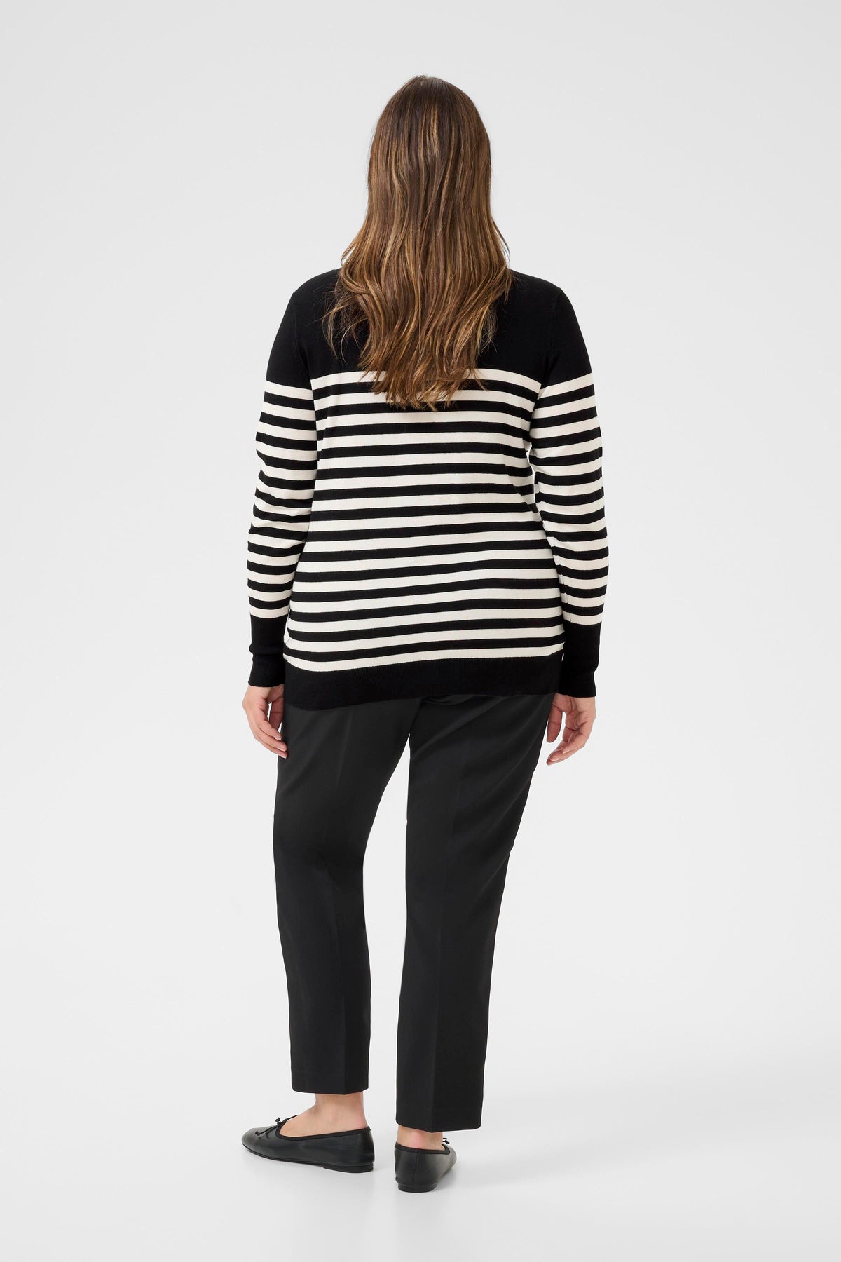 Kaffe Curve Lizzy Striped Cardigan