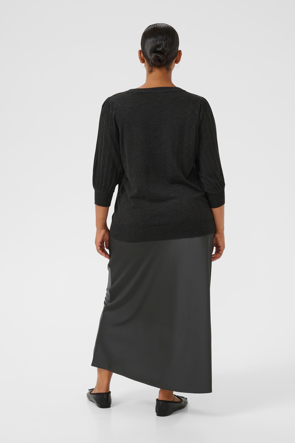 Kaffe Curve Loni Knit in Dark Grey