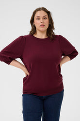 Kaffe Curve Loni Knit in Wine