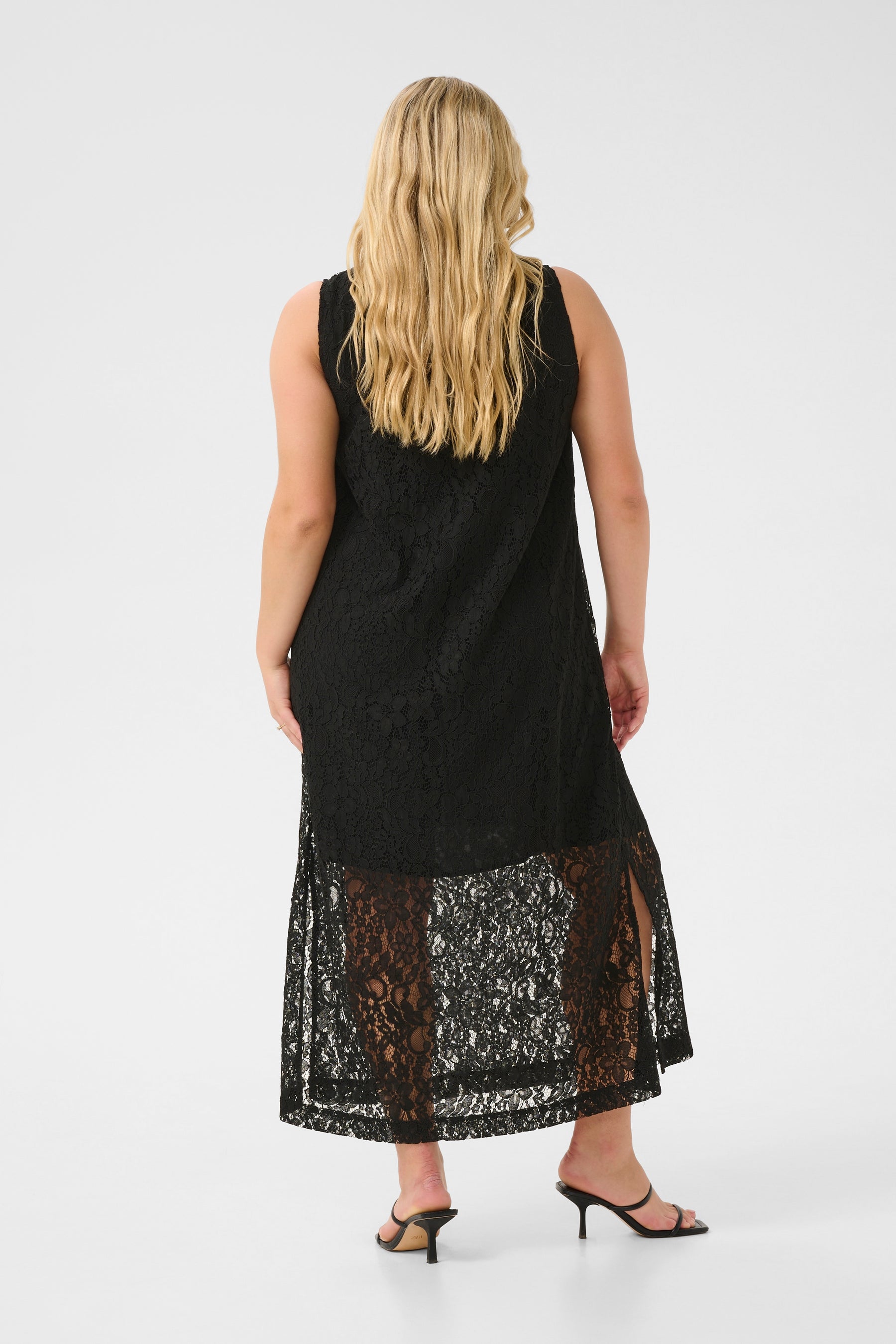 Kaffe Curve Lorani Lace Dress in Black