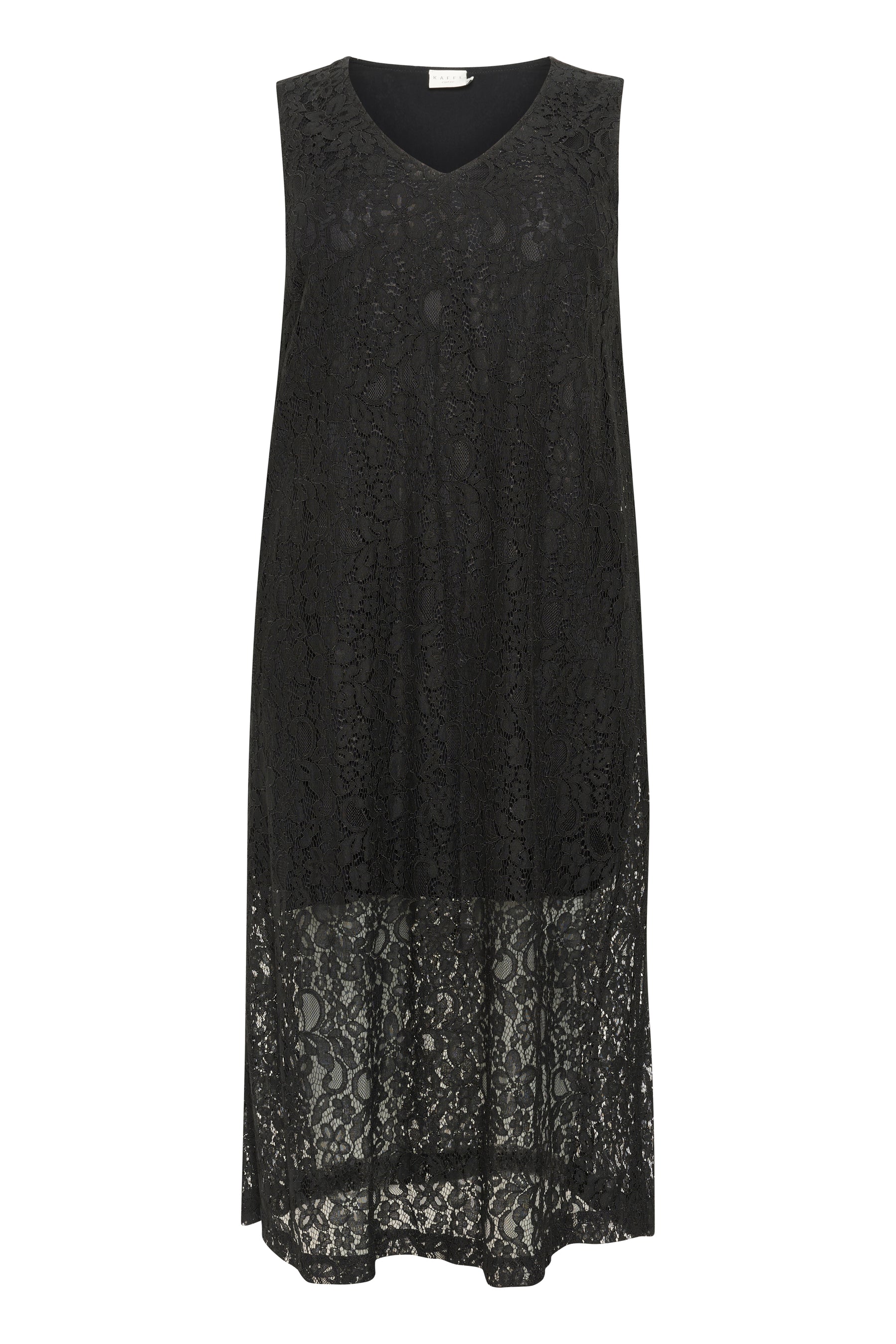Kaffe Curve Lorani Lace Dress in Black