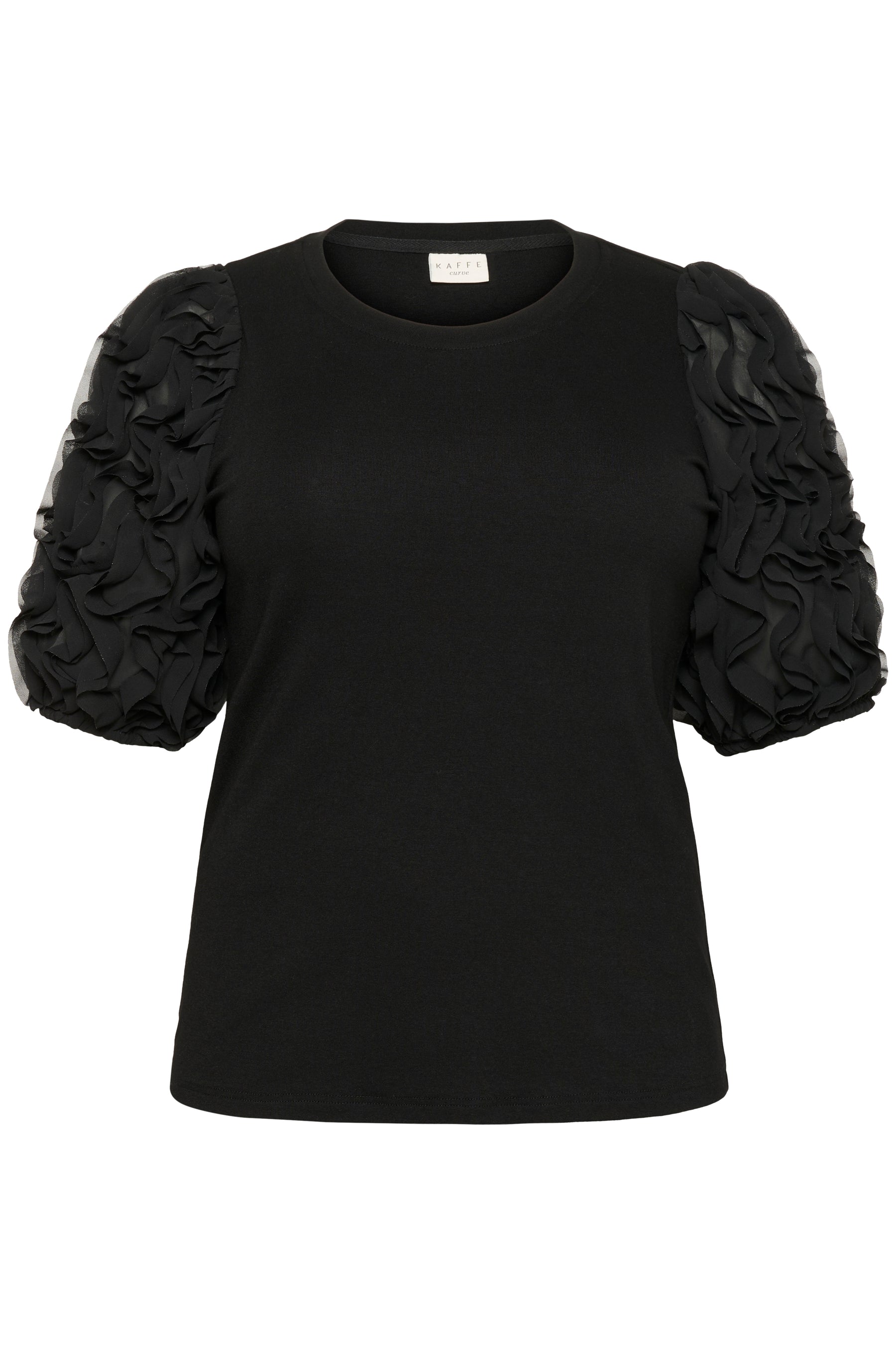 Kaffe Curve Lucinda T-Shirt in Black
