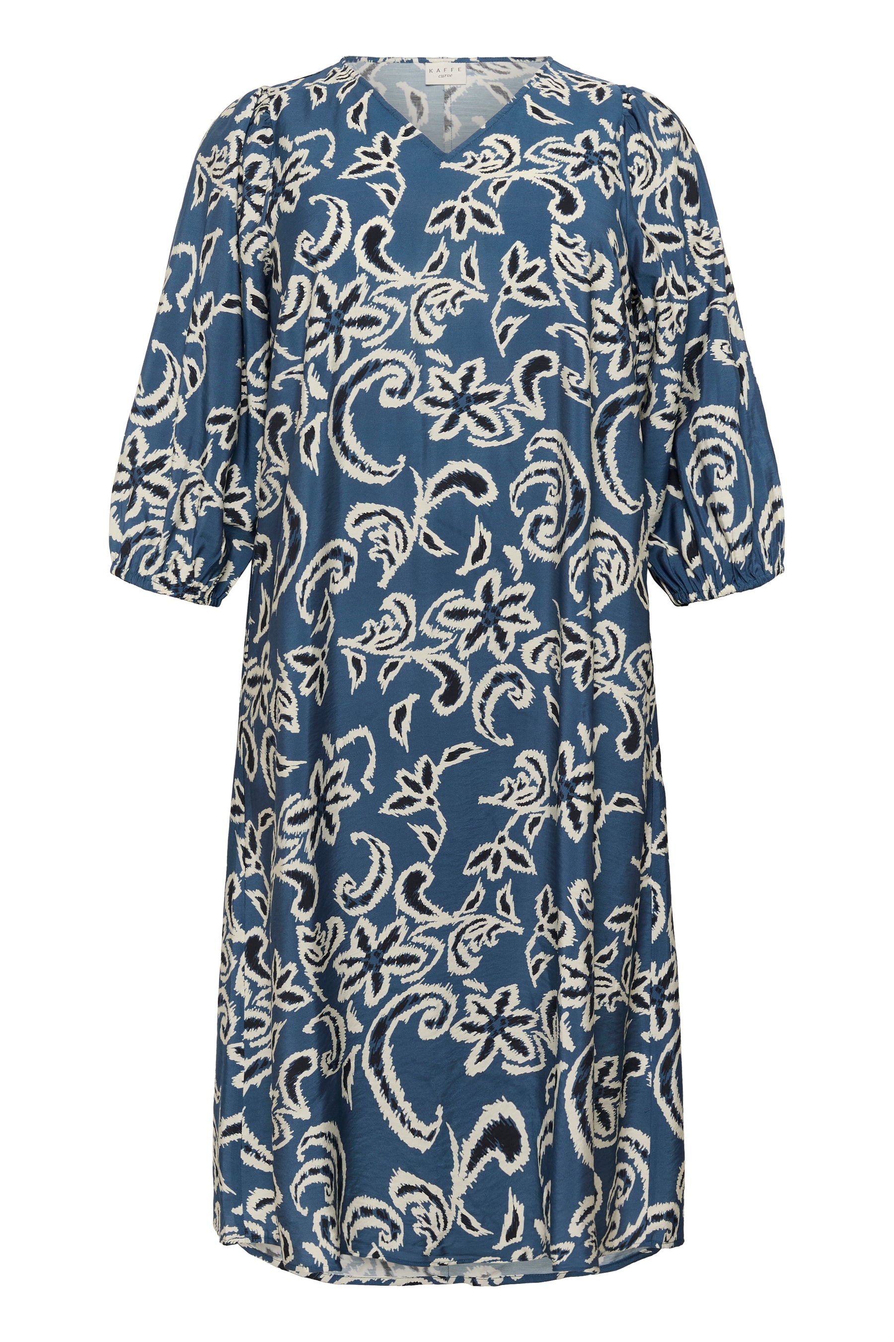 Kaffe Curve Mahlia Dress in Blue