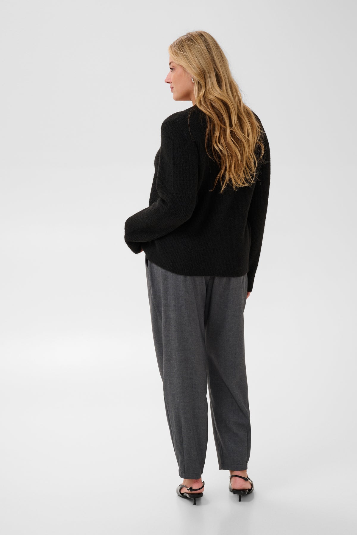 Kaffe Curve Mai Cardigan in Black