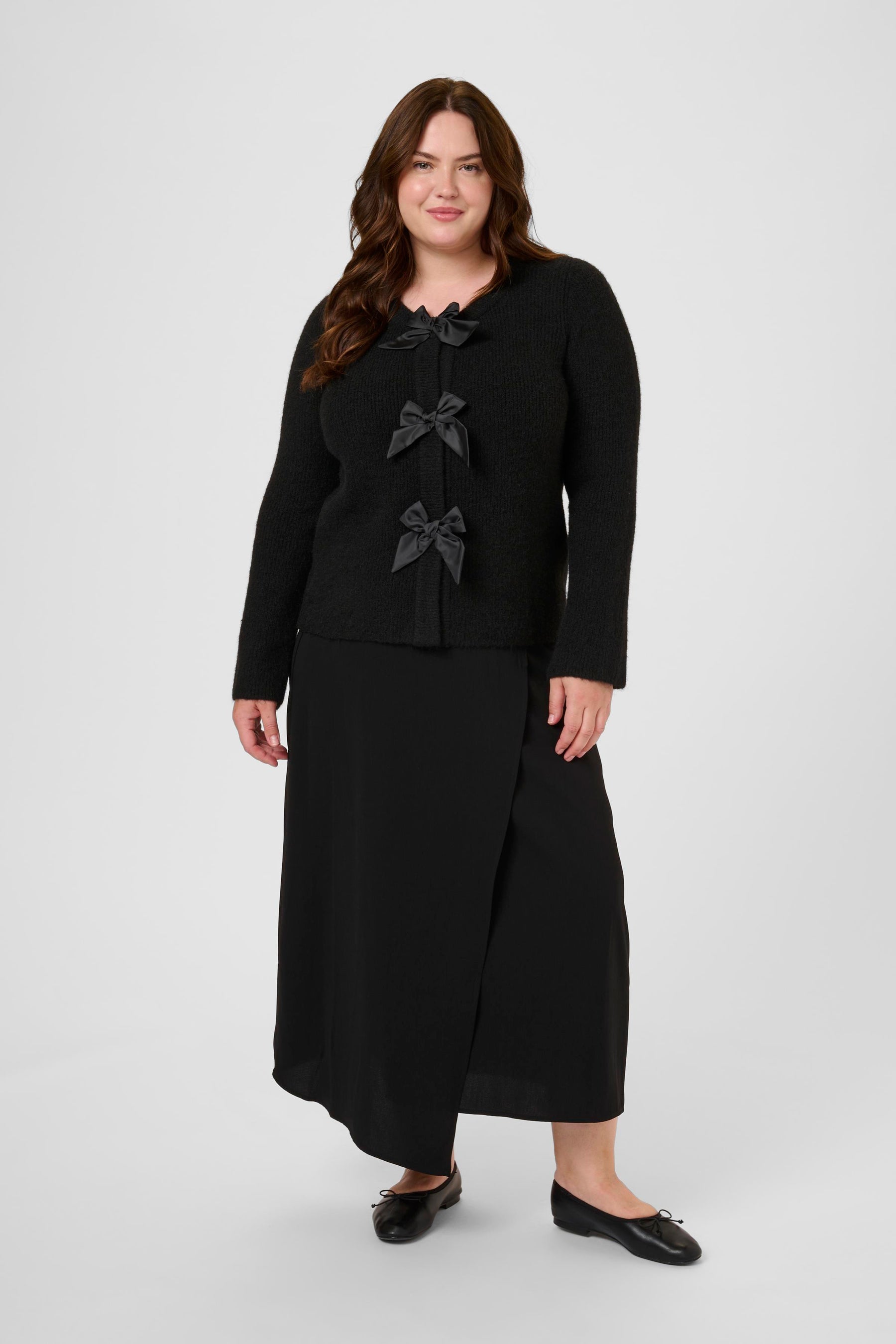 Kaffe Curve Maia Cardigan in Black