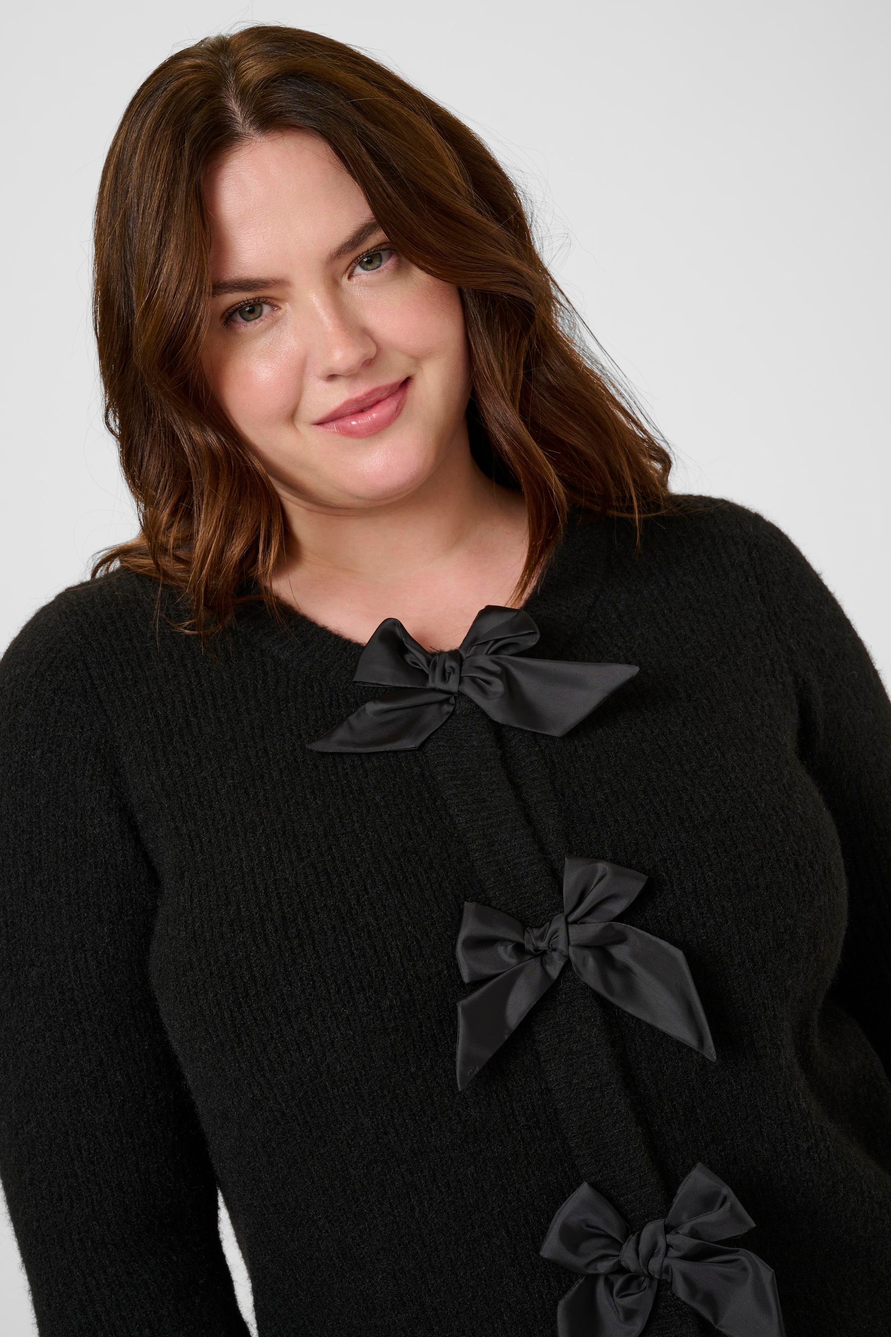 Kaffe Curve Maia Cardigan in Black