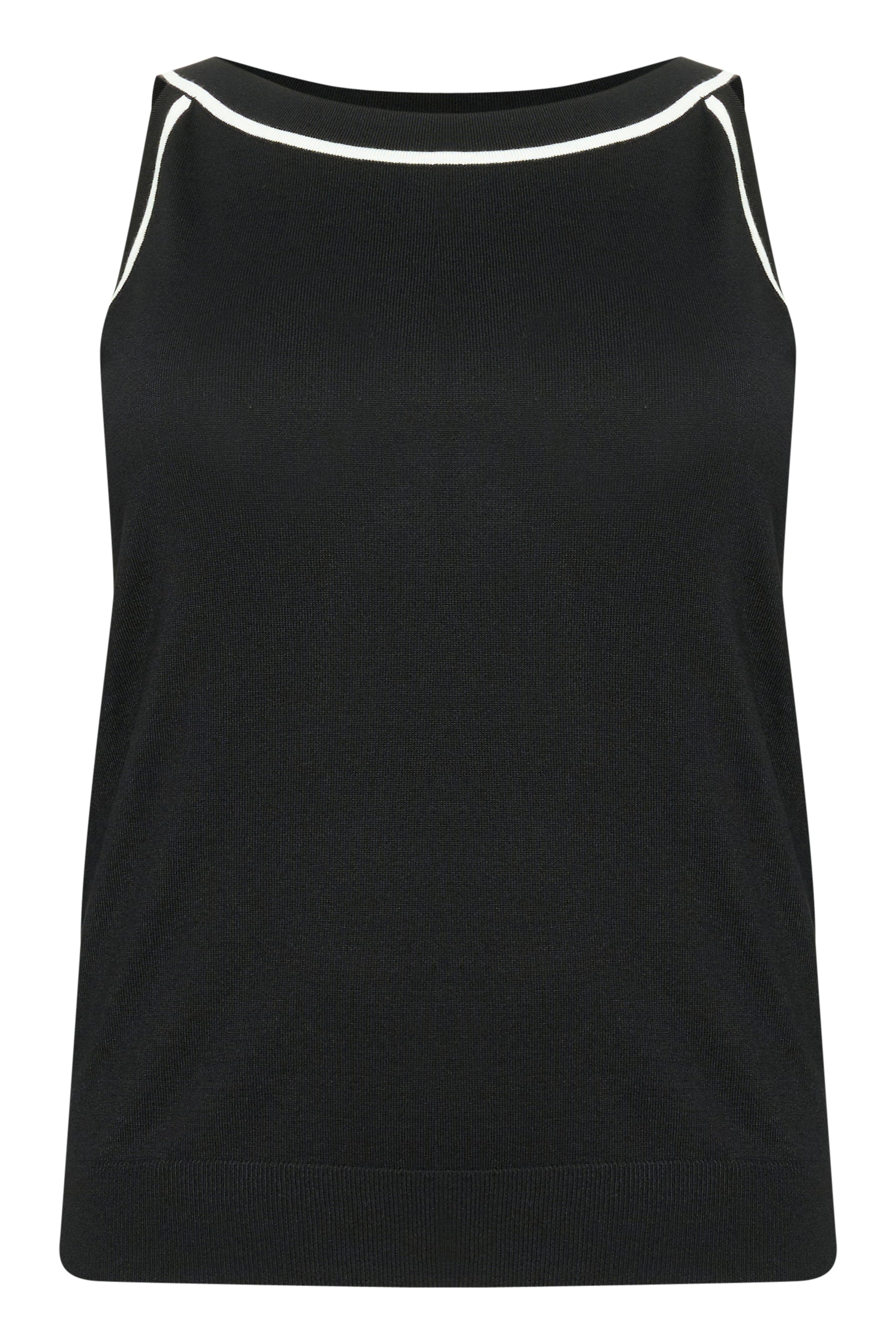Kaffe Curve Mallie Knit Vest in Black