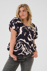 Kaffe Curve Maren Blouse in Black