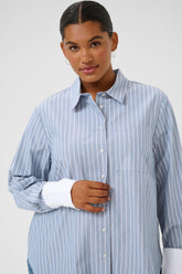 Kaffe Curve Melina Shirt in Blue