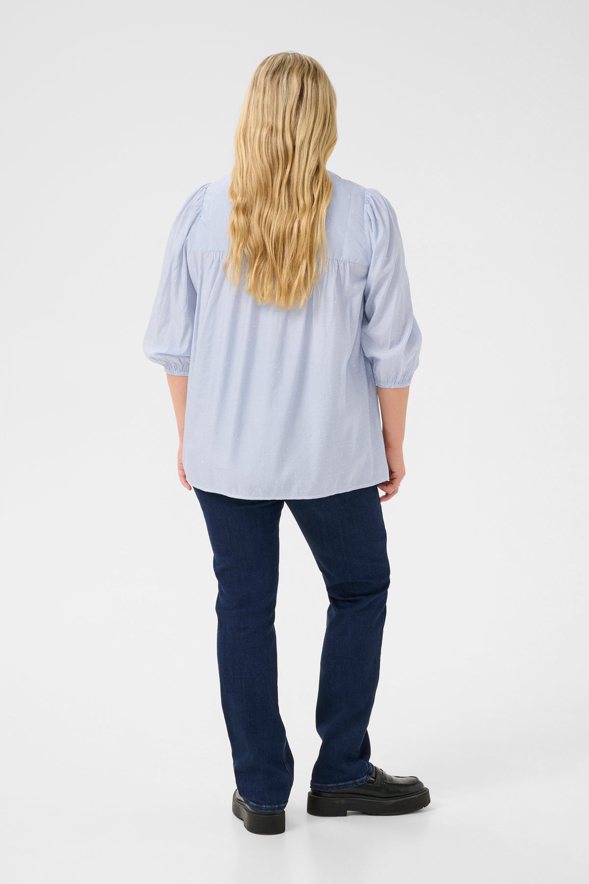 Kaffe Curve Milana Blouse in Blue