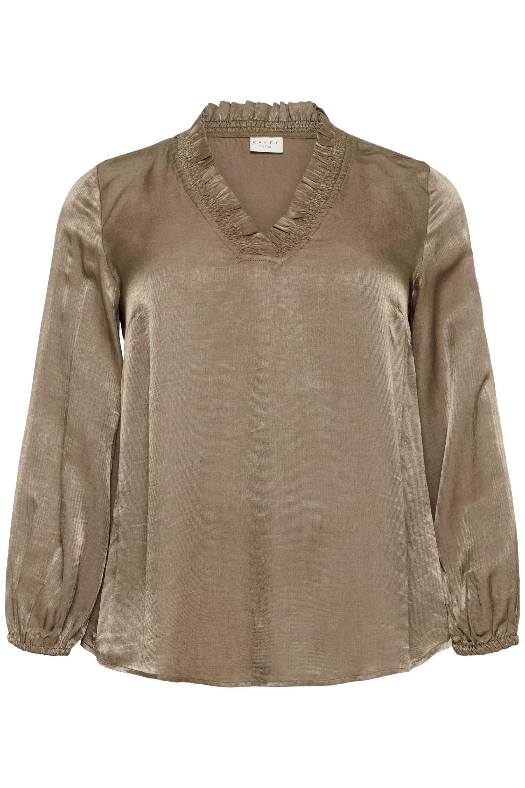 Kaffe Curve Milia Blouse in Morel