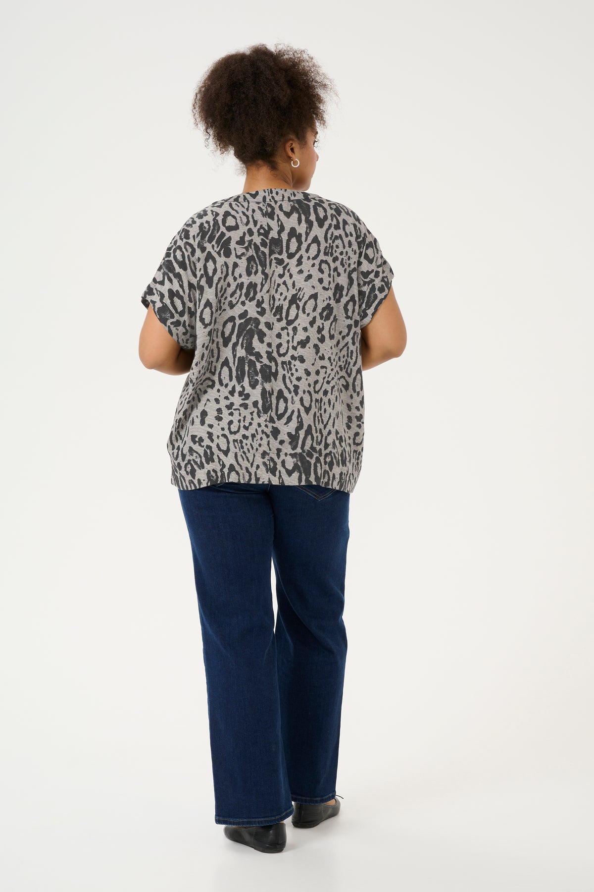 Kaffe Curve Mille Blouse in Leopard