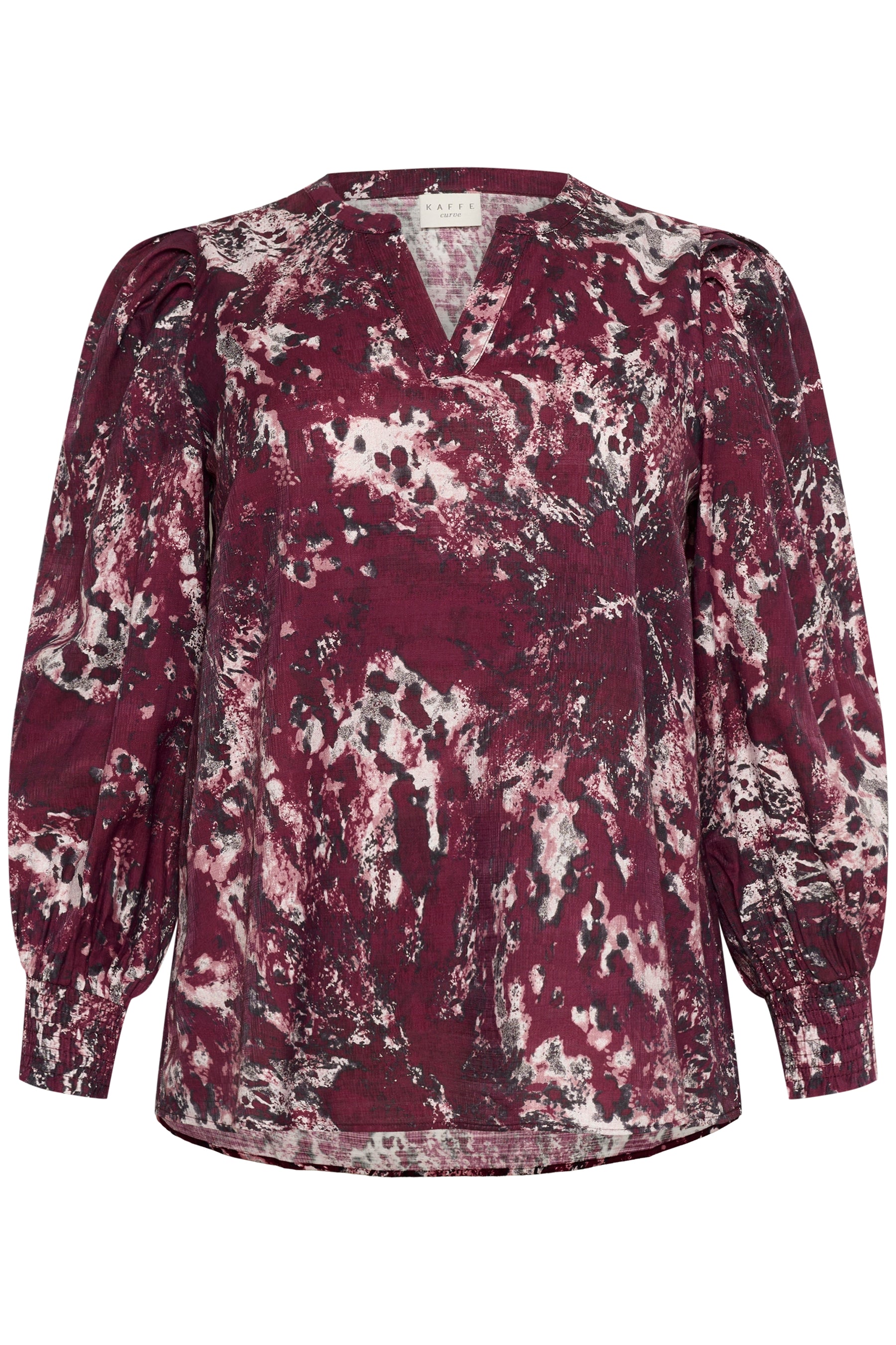 Kaffe Curve Mina Blouse in Wine